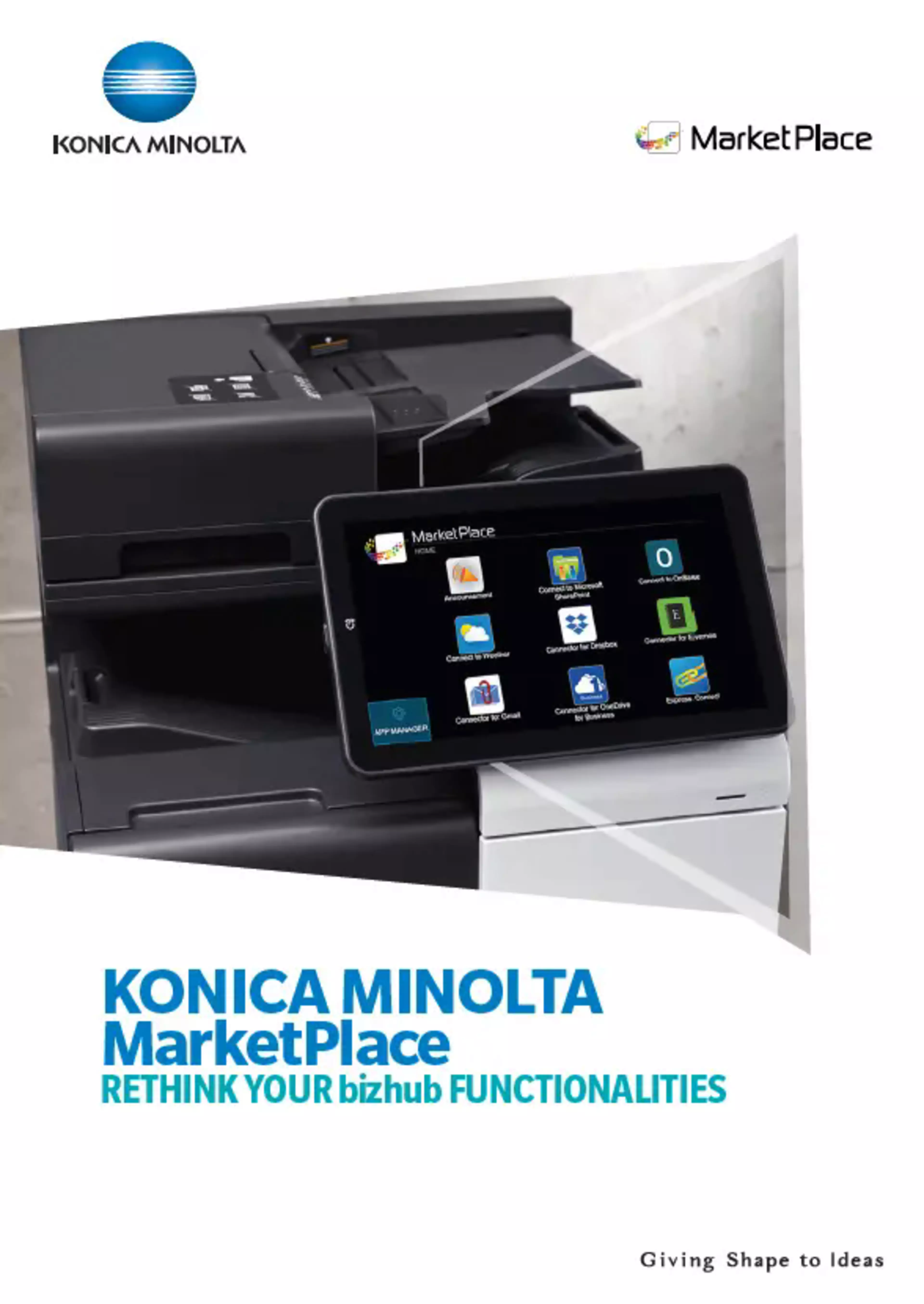 Ready to use the Konica Minolta MarketPlace?