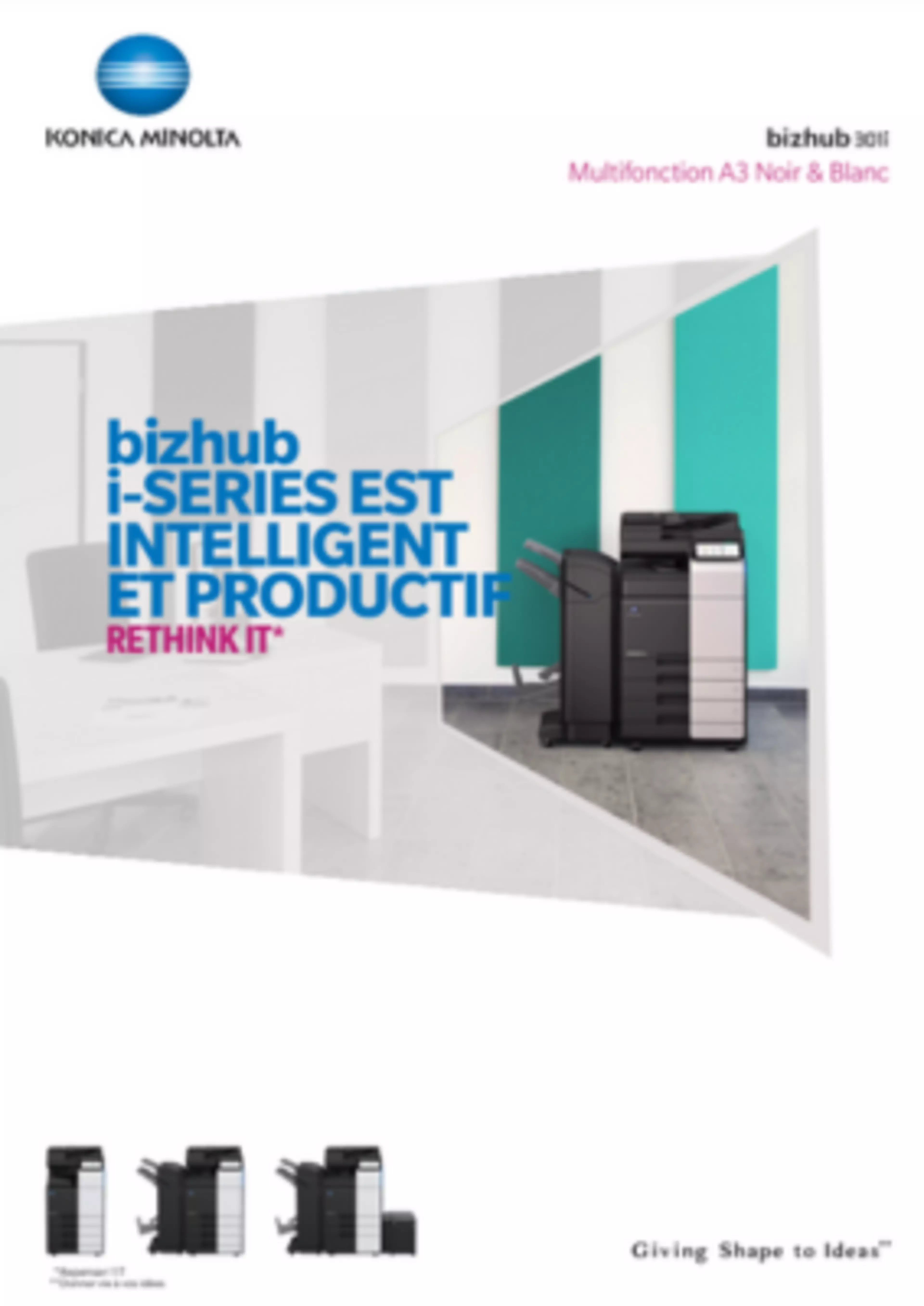 Obtenez dès maintenant la brochure du bizhub 301i et gardez toutes les informations à portée de main
