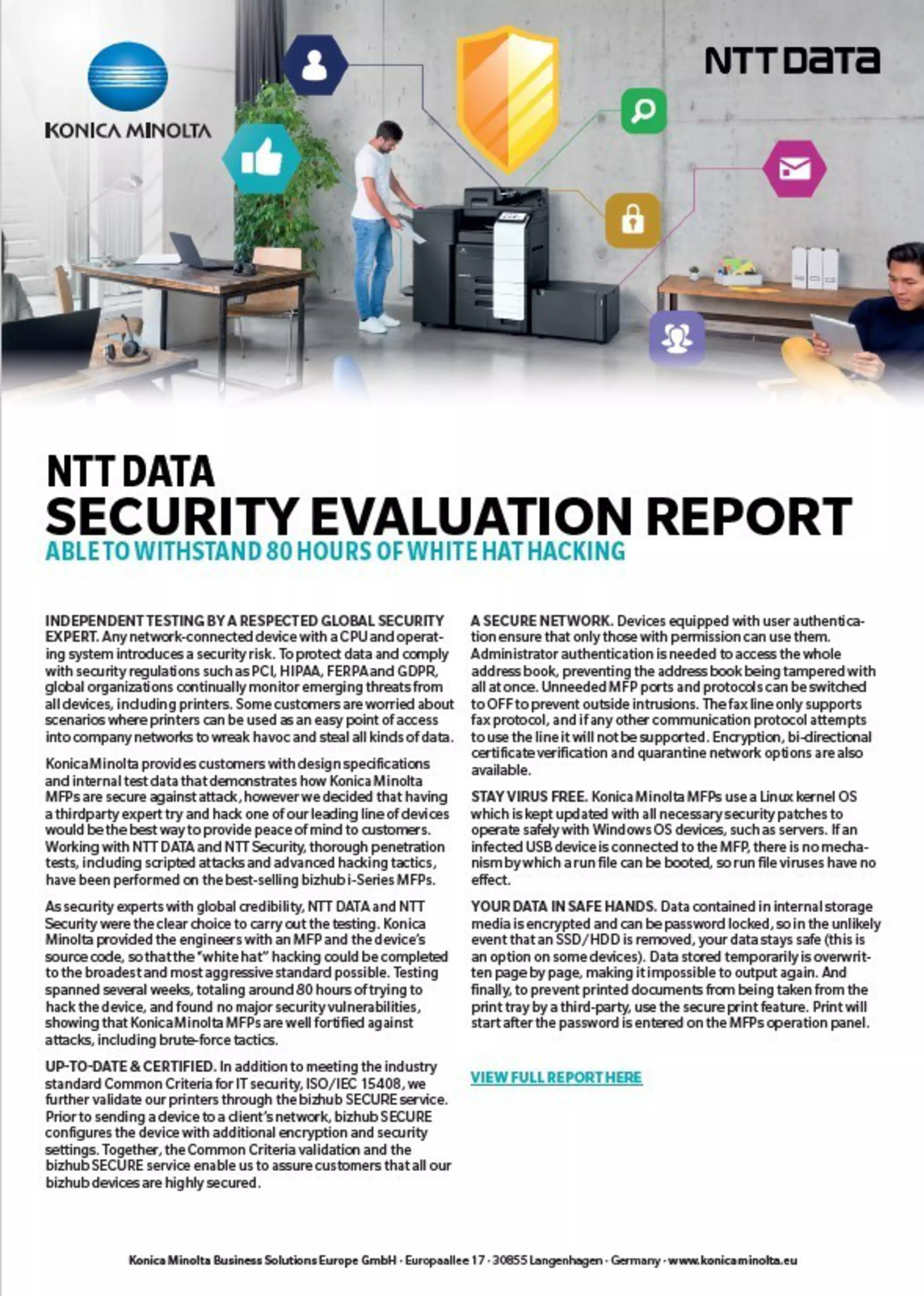 NTT Data Security Evaluation Report