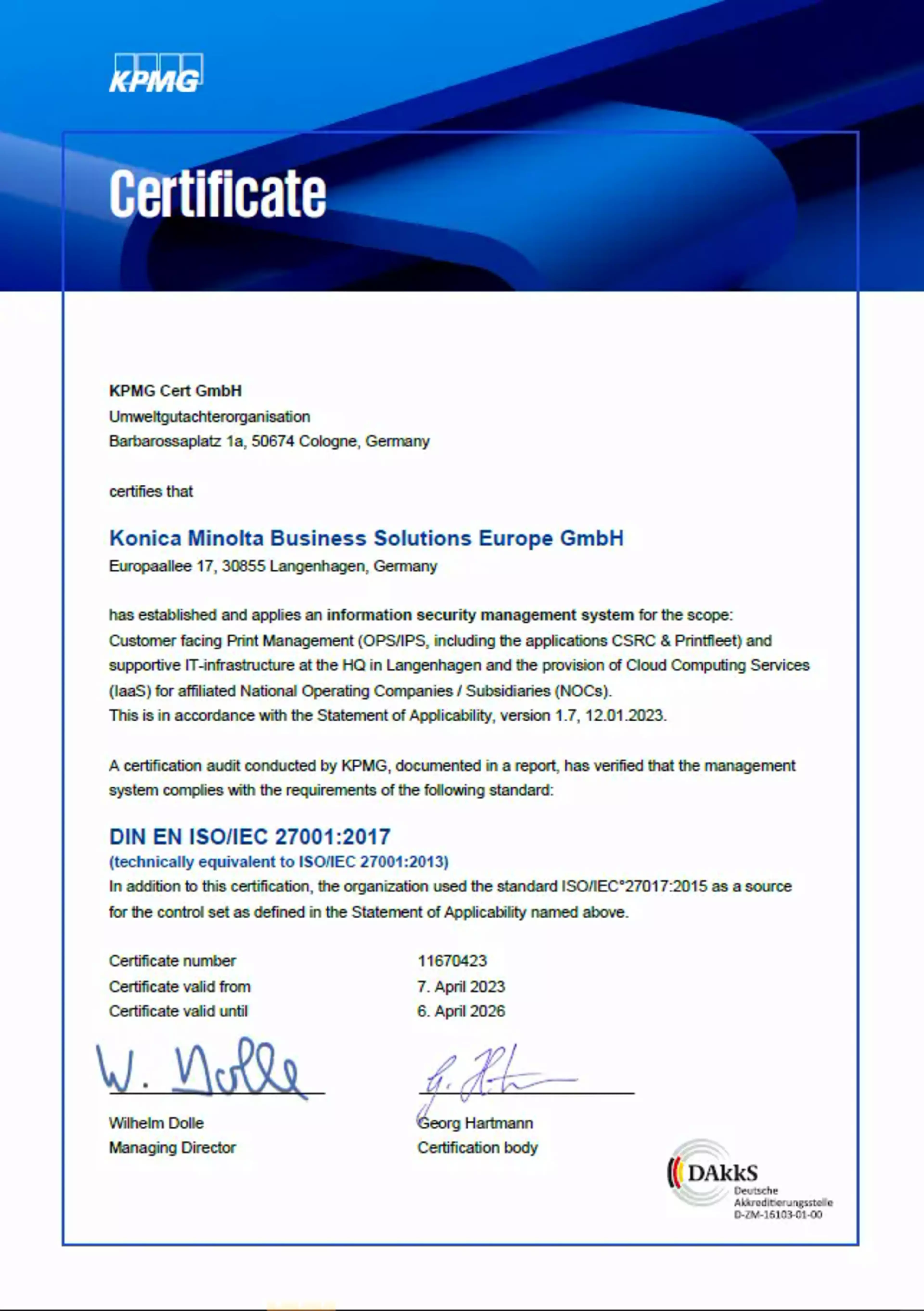 DIN EN ISO/IEC 27001:2017 CertificateHeroSlider