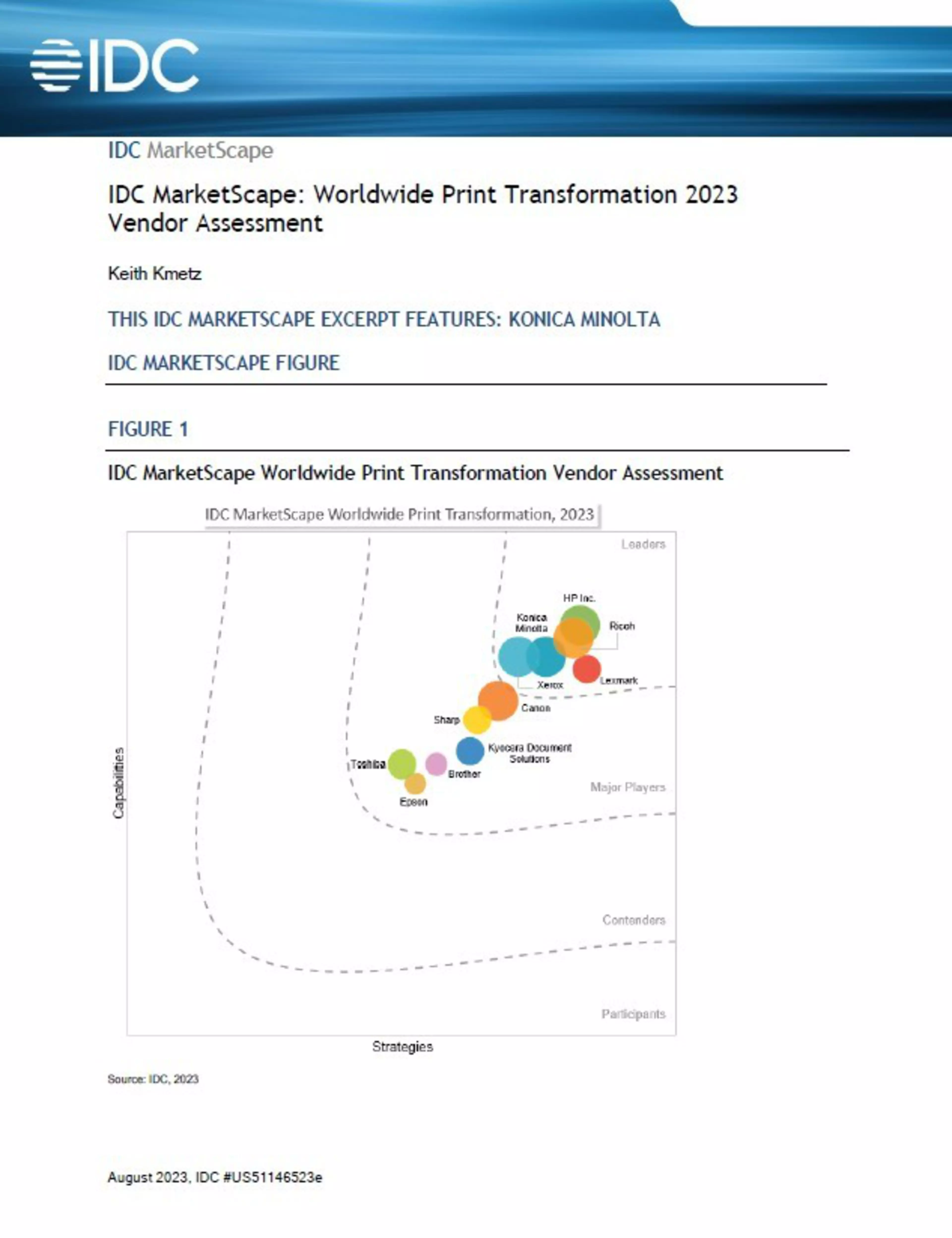 IDC MarketScape: Worldwide Print Transformation 2023 Vendor Assessment