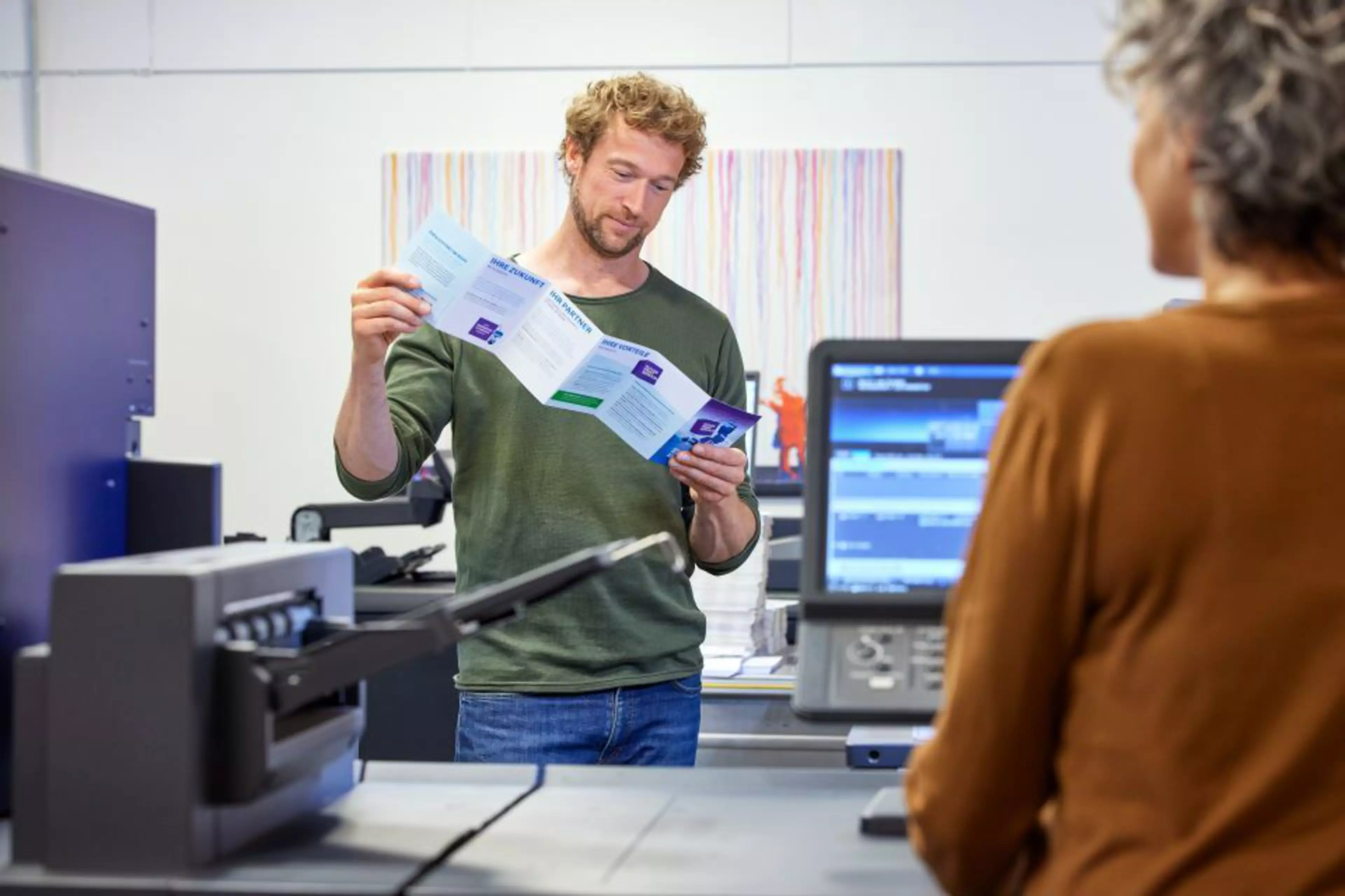 Faltbroschüe Kontrolle