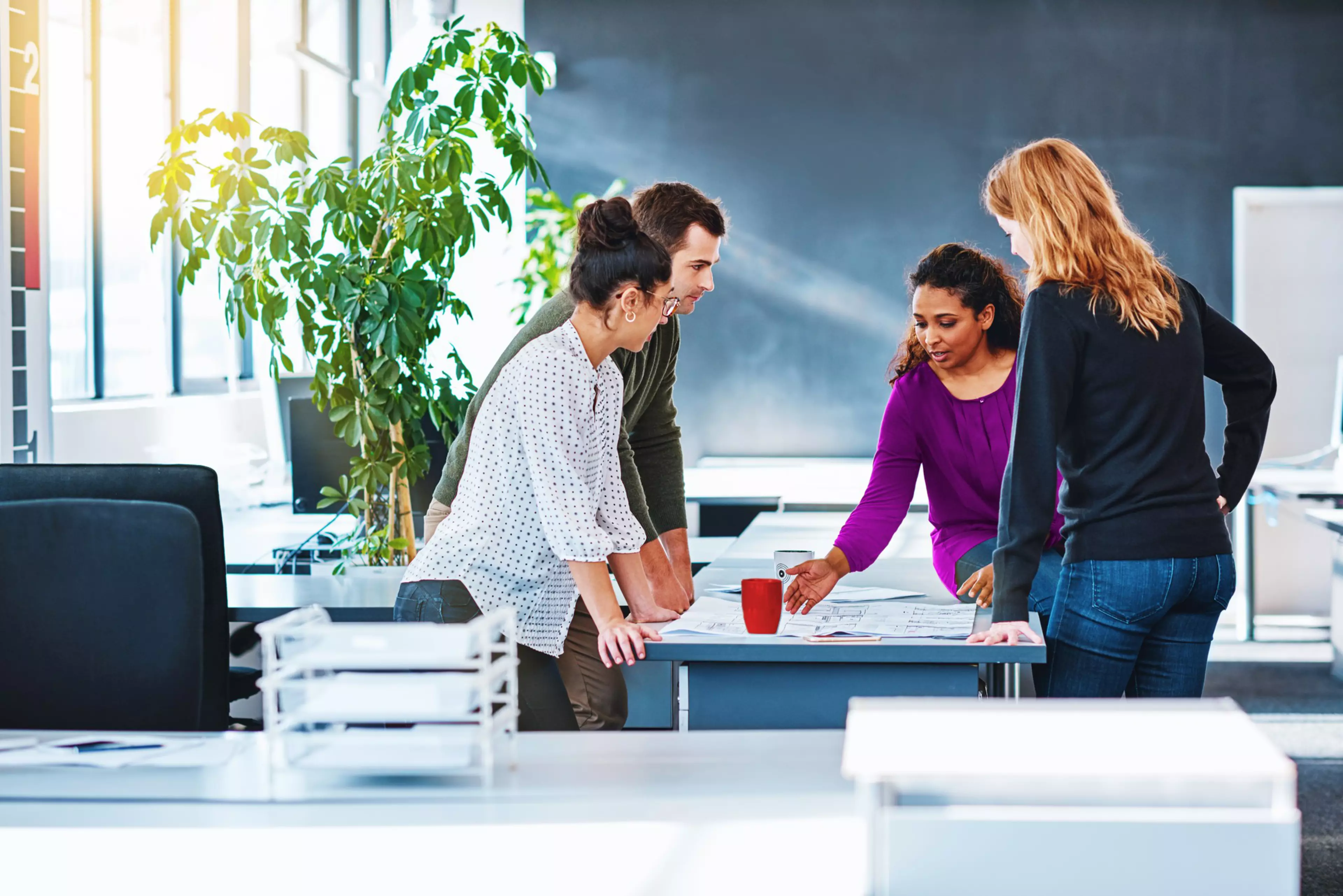 910005166
DEVELOP,  brand,  brand design,  corporate,  corporate design,  design,  template,  Human,  Indoors,  Person,  Room,  Teacher
910005166.Shot of a group of designers looking at blueprints in an office
