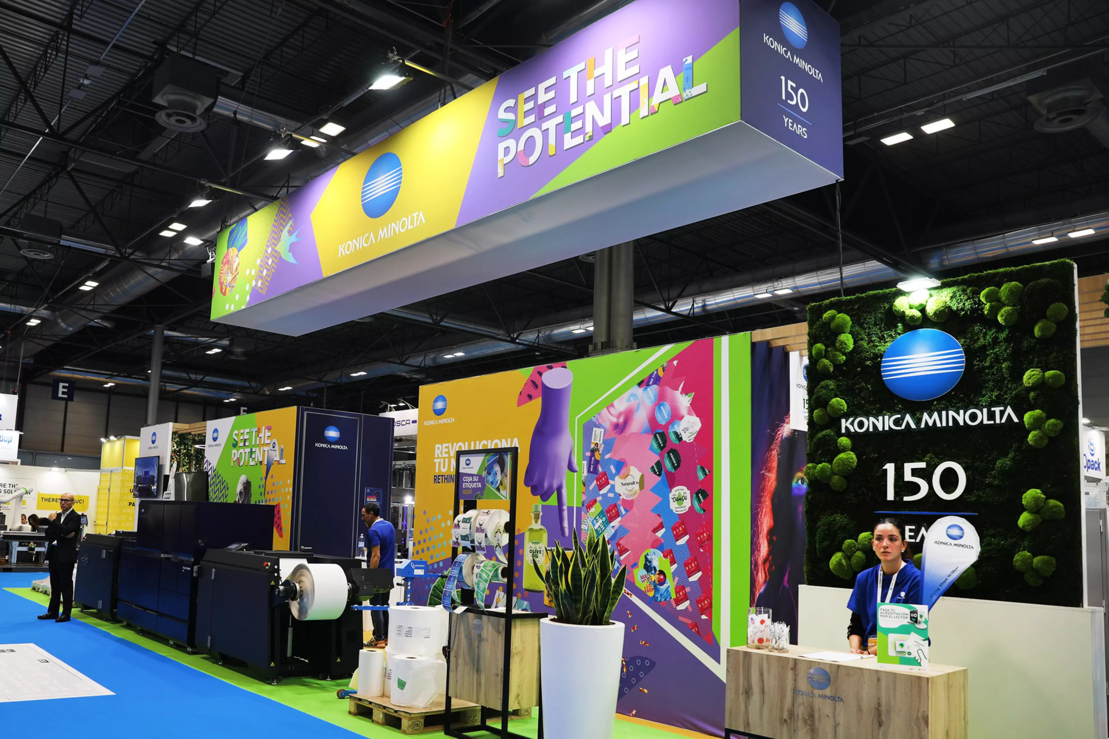 Stand de Konica Minolta en Empack 2023