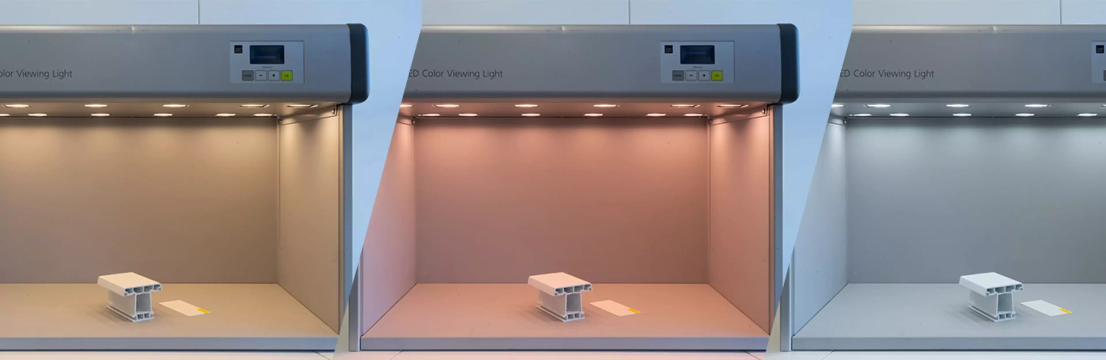 White samples under different Illuminants