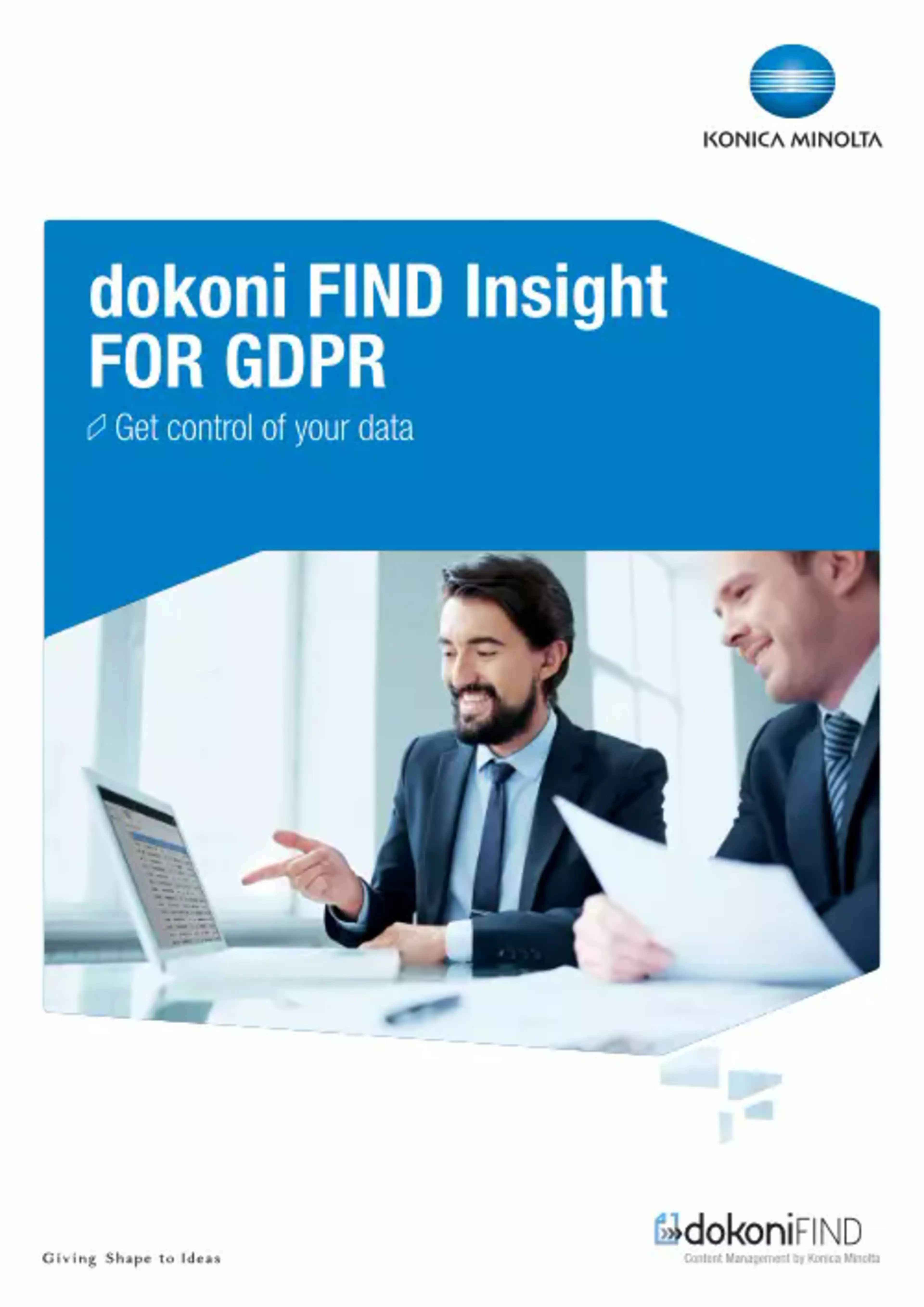 Dokoni FIND Insight FOR GDPR brochure