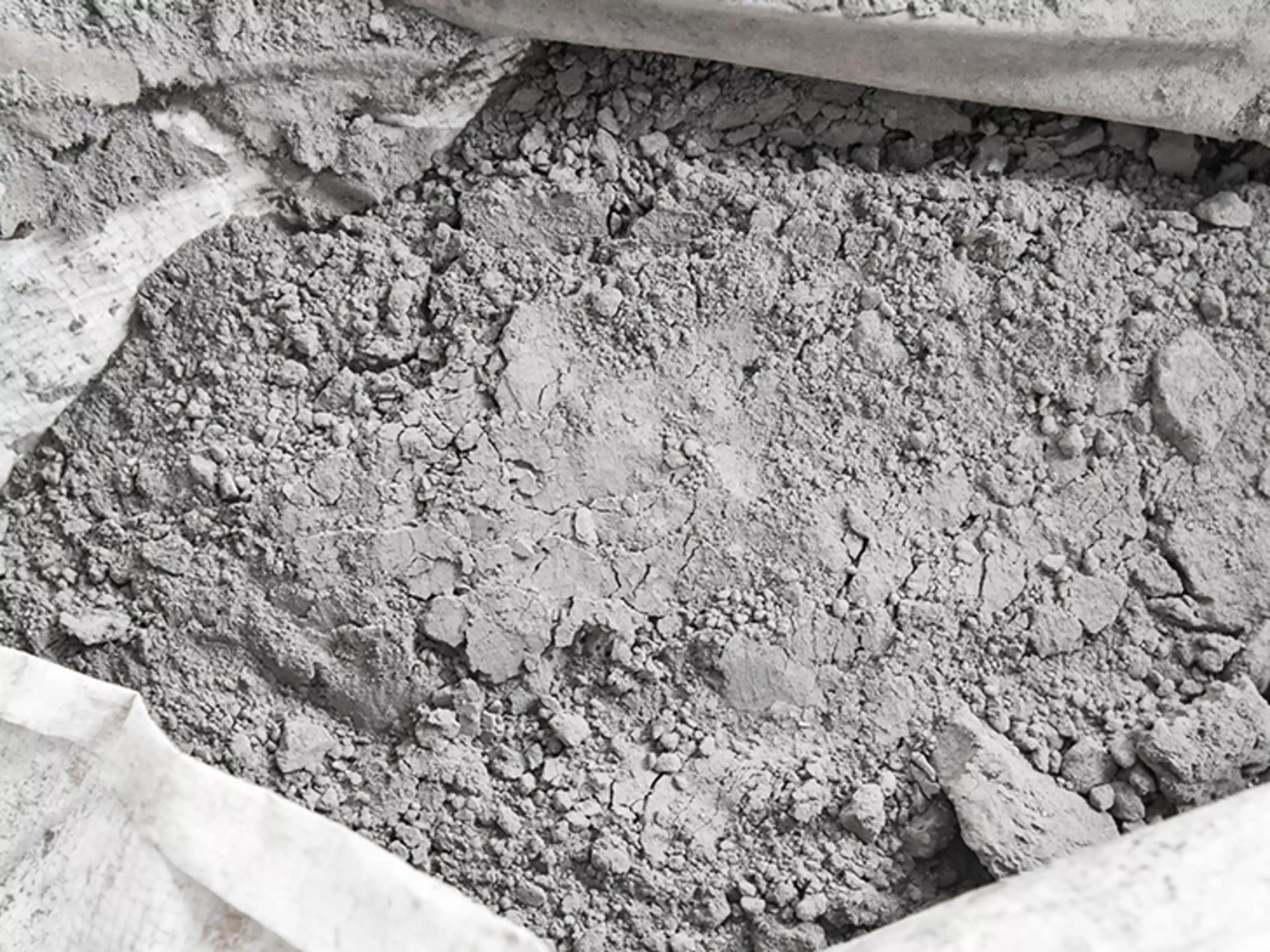 Powdered Cement in a bag