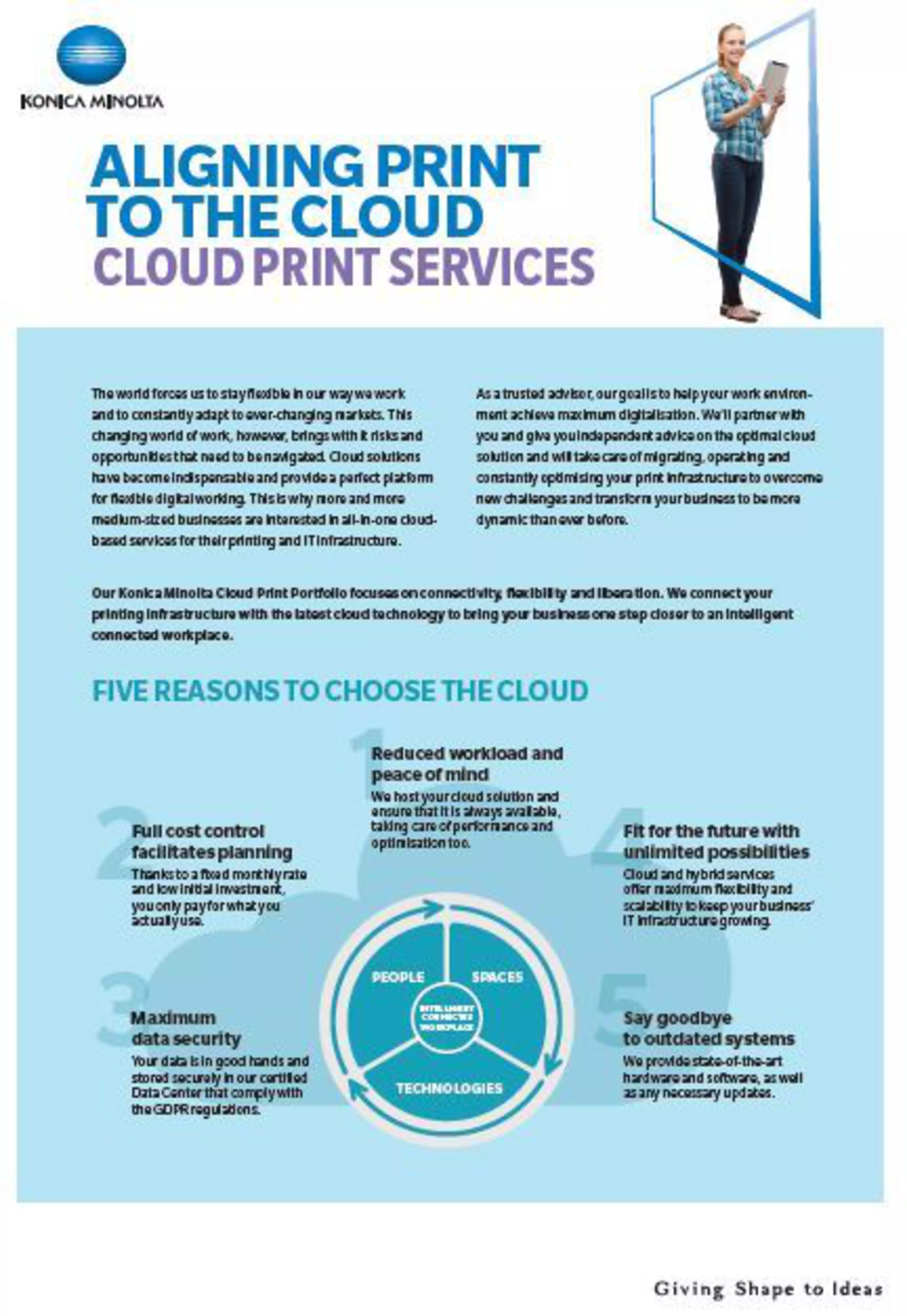 Cloud Print Leaflet