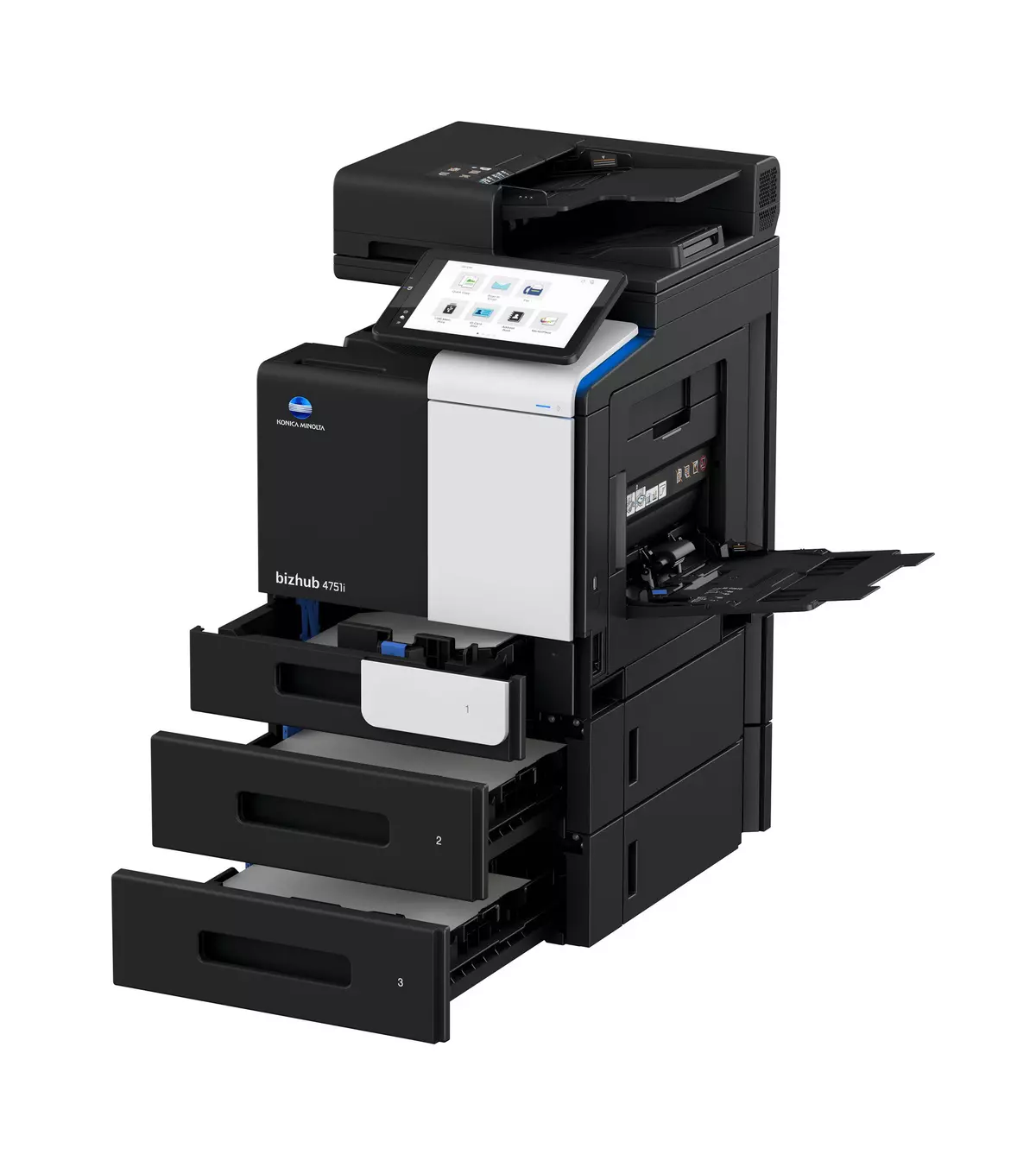 OEM Konica Minolta bizhub 4751i (ACT8017) MFP, 50 ppm Monochrome, Print, Copy, Scan, Fax, Full Yield Toner, K=20K Yield