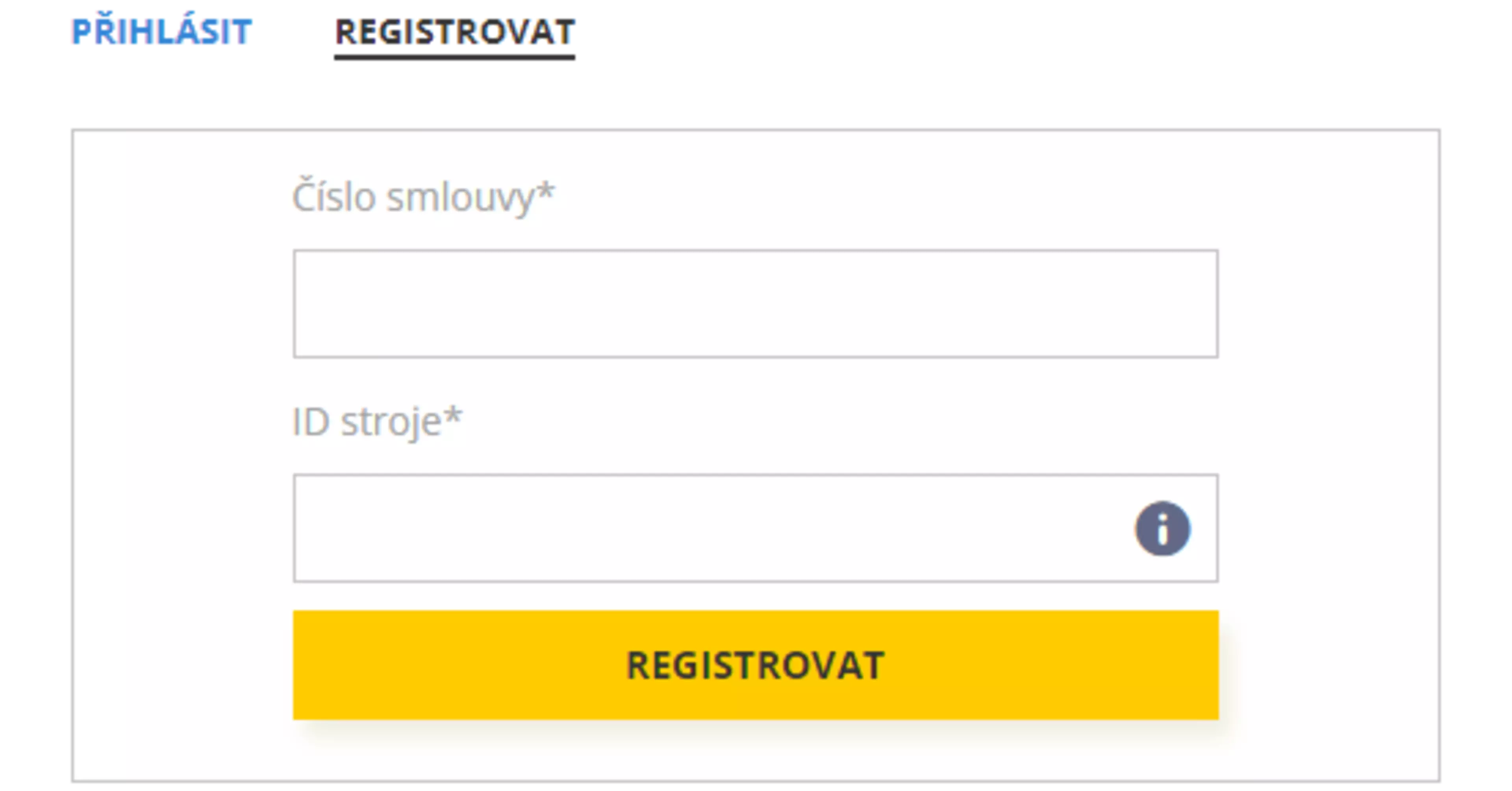 První přihlášení a registrace v Konica Minolta Portálu