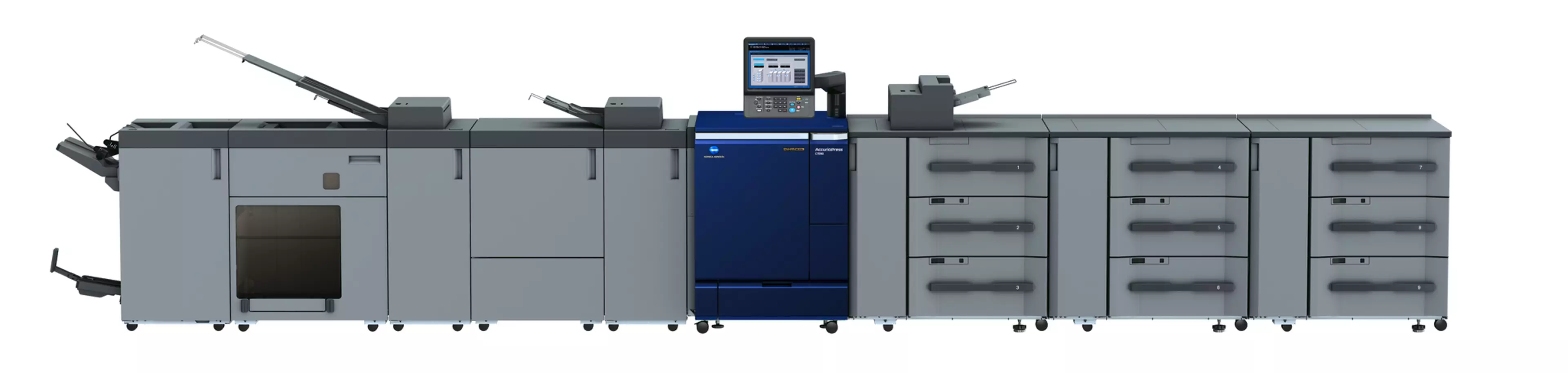 Konica Minolta AccurioPress C7090, фронтальний вигляд