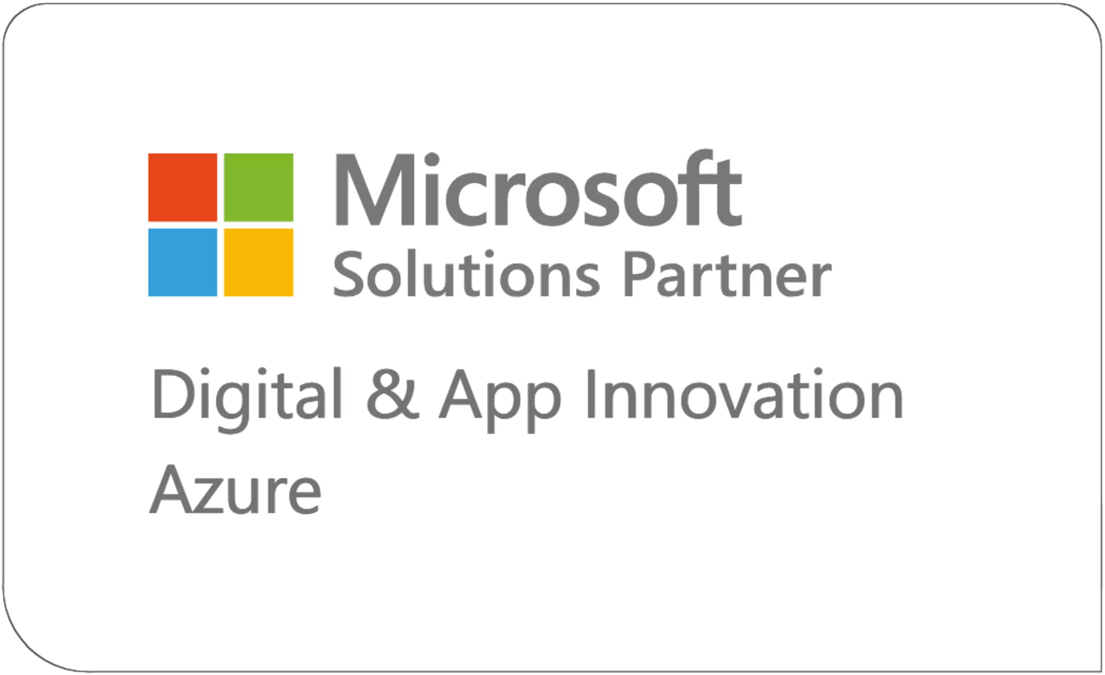 Solution Partner for Azure Digital & App Innovation