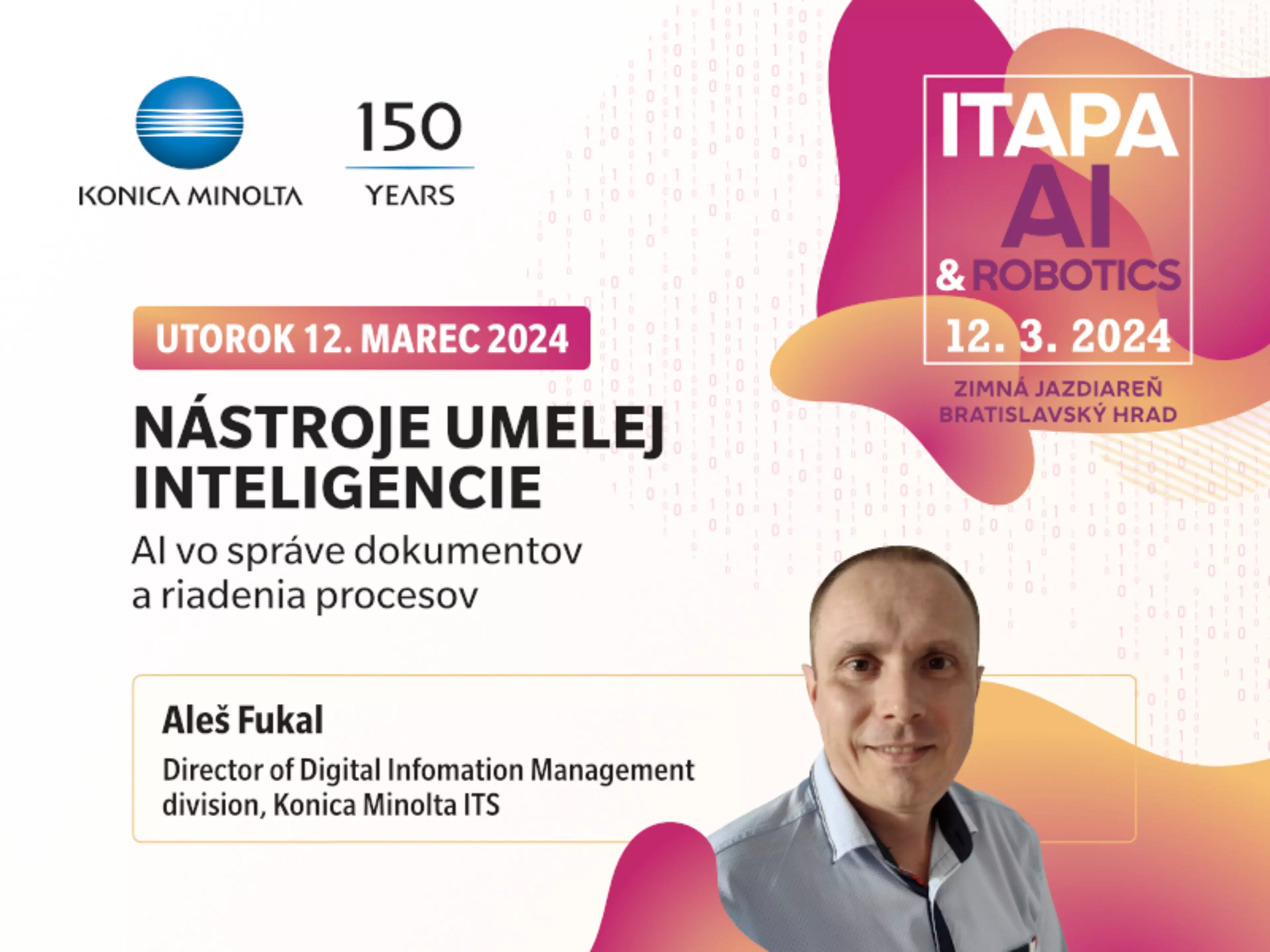 Konica Minolta je hlavným partnerom ITAPA AI & Robotics 2024ImgCarousel1