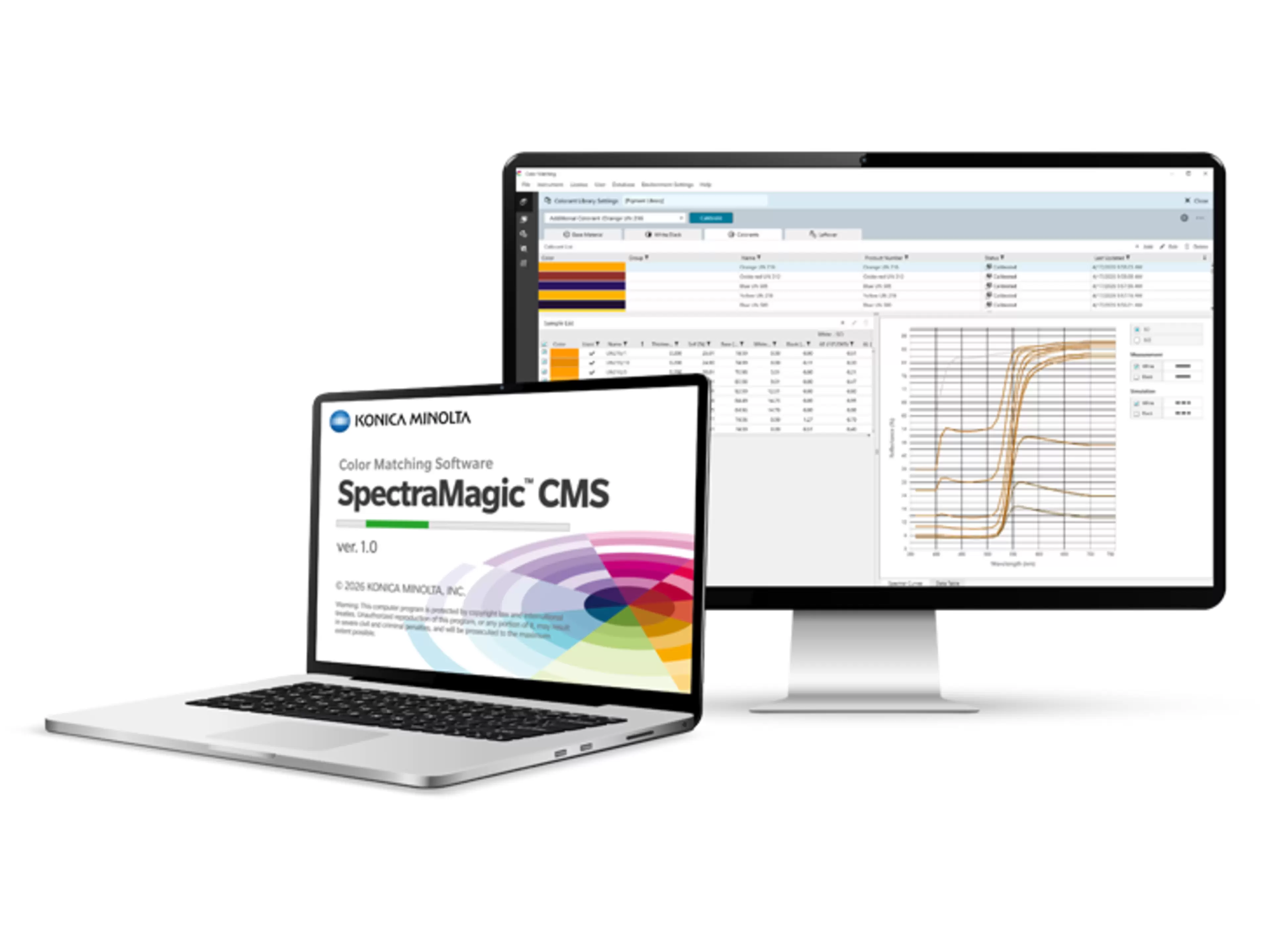 Farbrezeptiersoftware SpectraMagic™ CMS