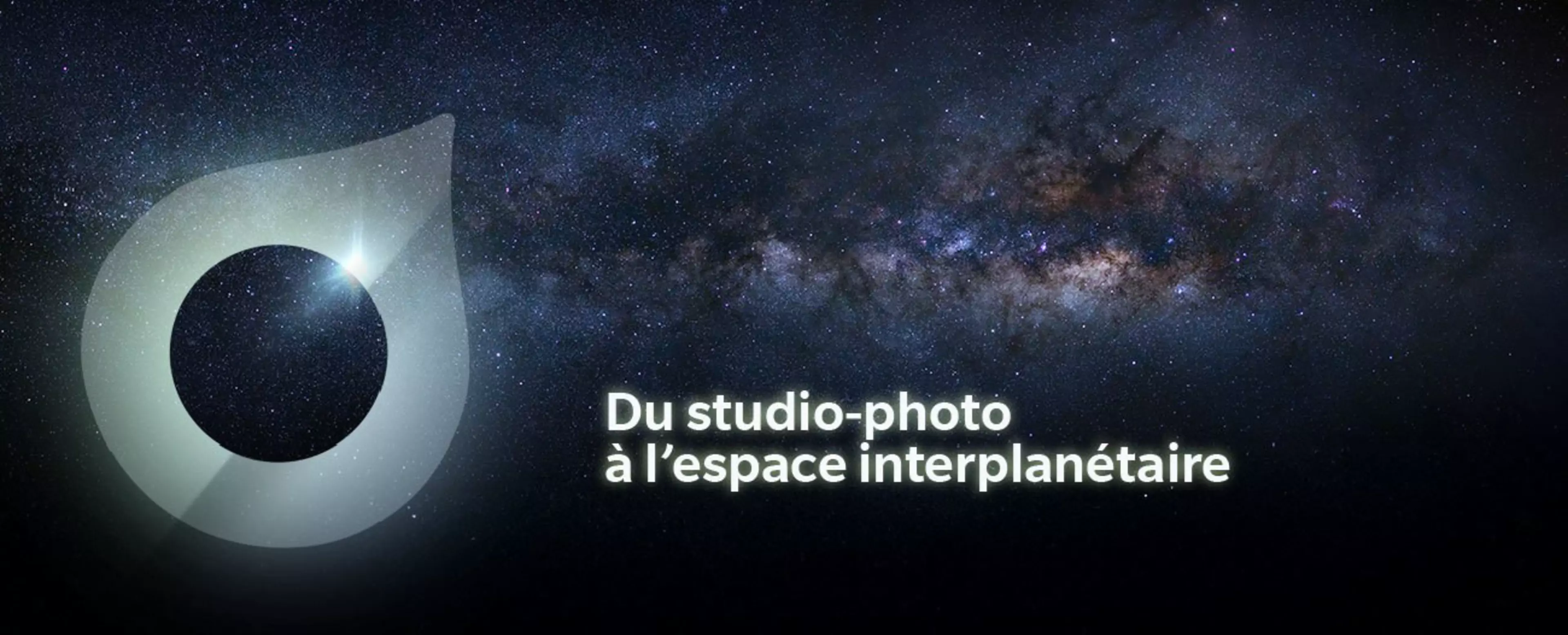 Bannière du studio-photo à l'espace interplanétaire