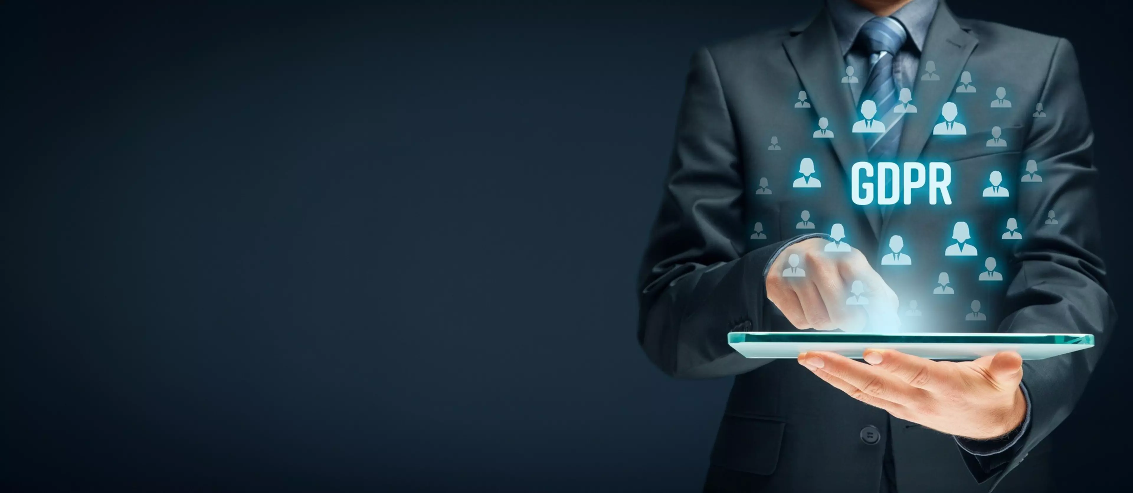 GDPR concept
GDPR, general data protection regulation, regulation, protection, law, personally identifiable information, sensitive personal information, identifiable, SPI, privacy policies, security, data, privacy, internet, business, identity, protect, information, digital, communication, legal, prepared, EU, concept, personal, consumer, online, legislation, European Union, data protection, legal regulation, implementation, IT, information technology, text, letters, tablet, computer
GDPR (general data protection regulation) concept. Businessman or IT technologist with text GDPR and icons of people.