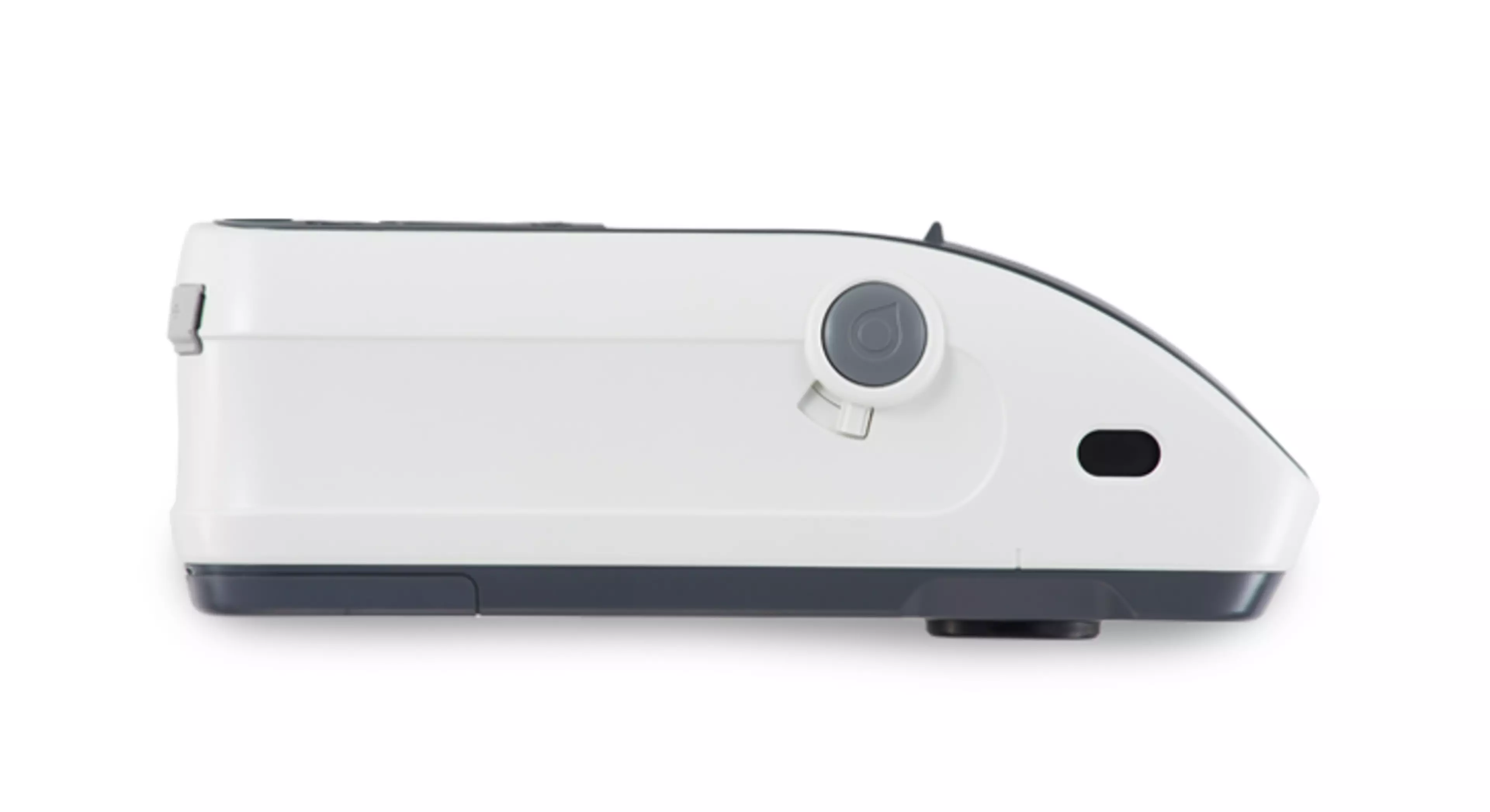 Portable spectrophotometer CM25cG with 45°c:0° geometry and true 60°GlossSensor (side view)