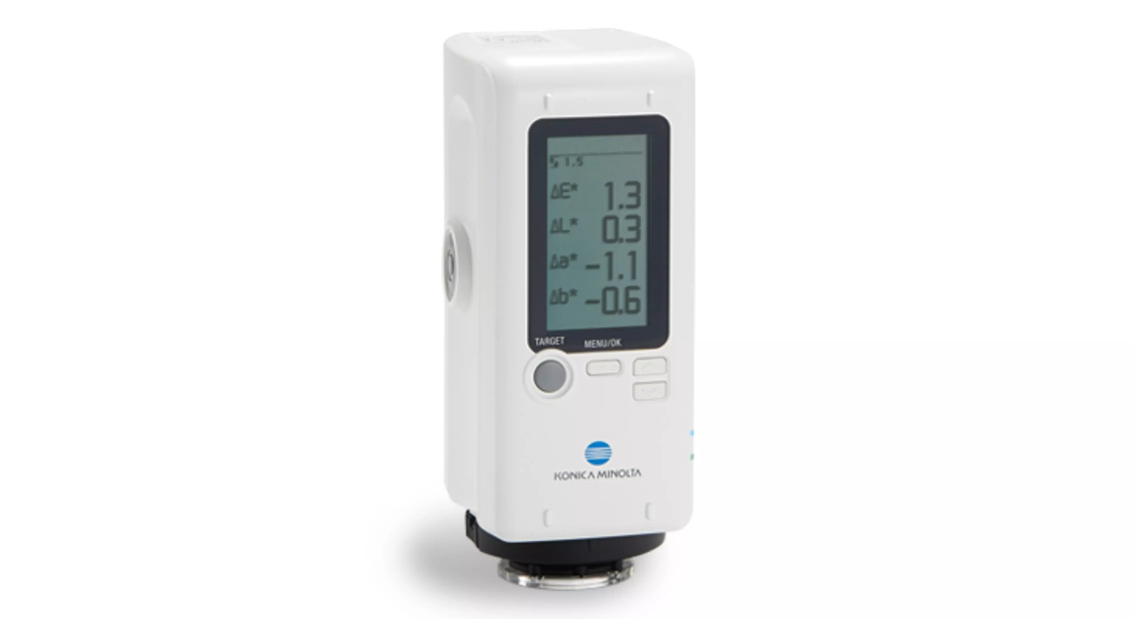 Handheld colorimeter CR10 Plus for quick and easy colour control on almost any samples and materials