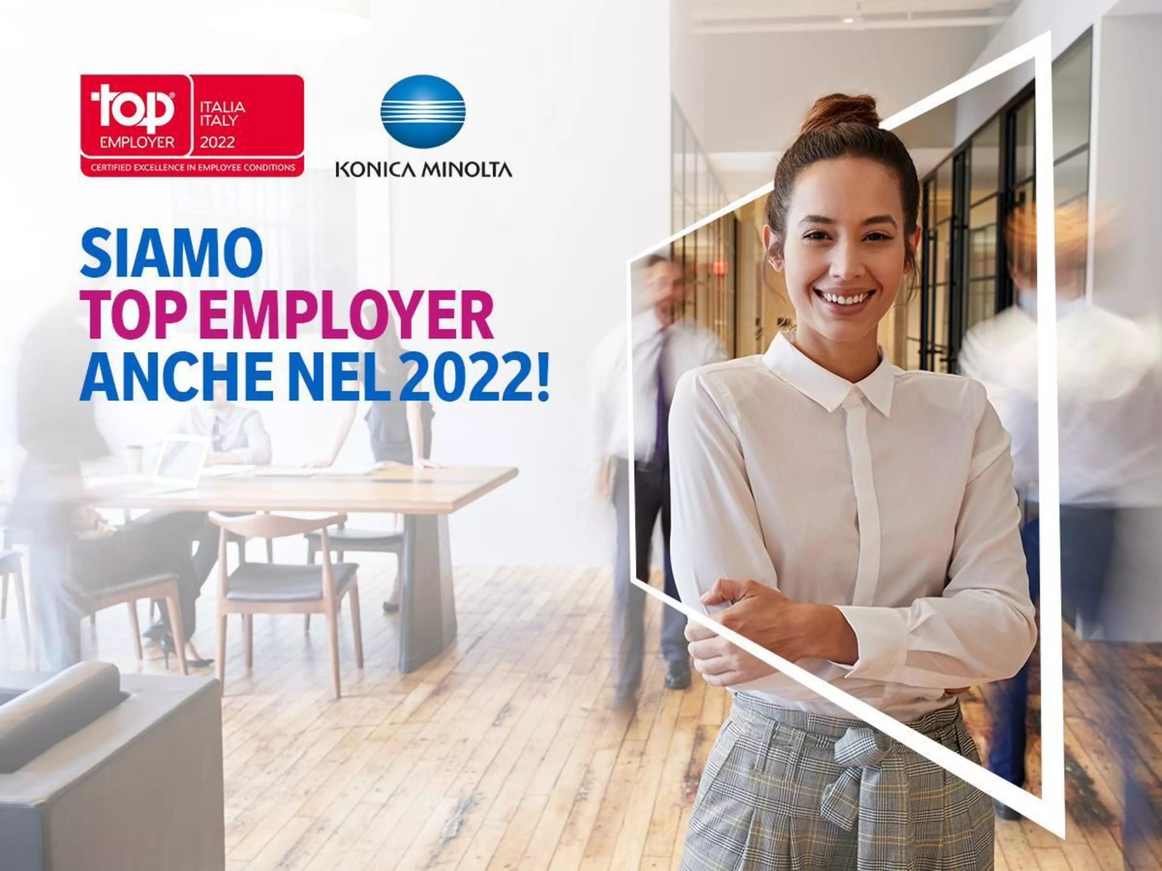 Konica Minolta Italia fa parte delle aziende certificate Top Employers Italia 2022ImgCarousel4