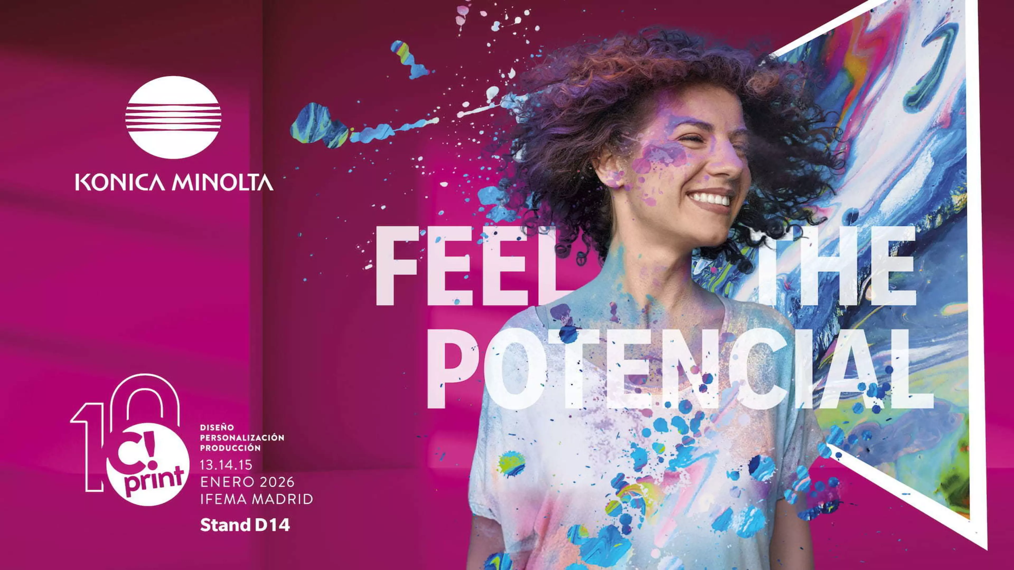 Konica Minolta en C!Print Madrid 2026: Tecnología avanzada que inspira nuevas ideas