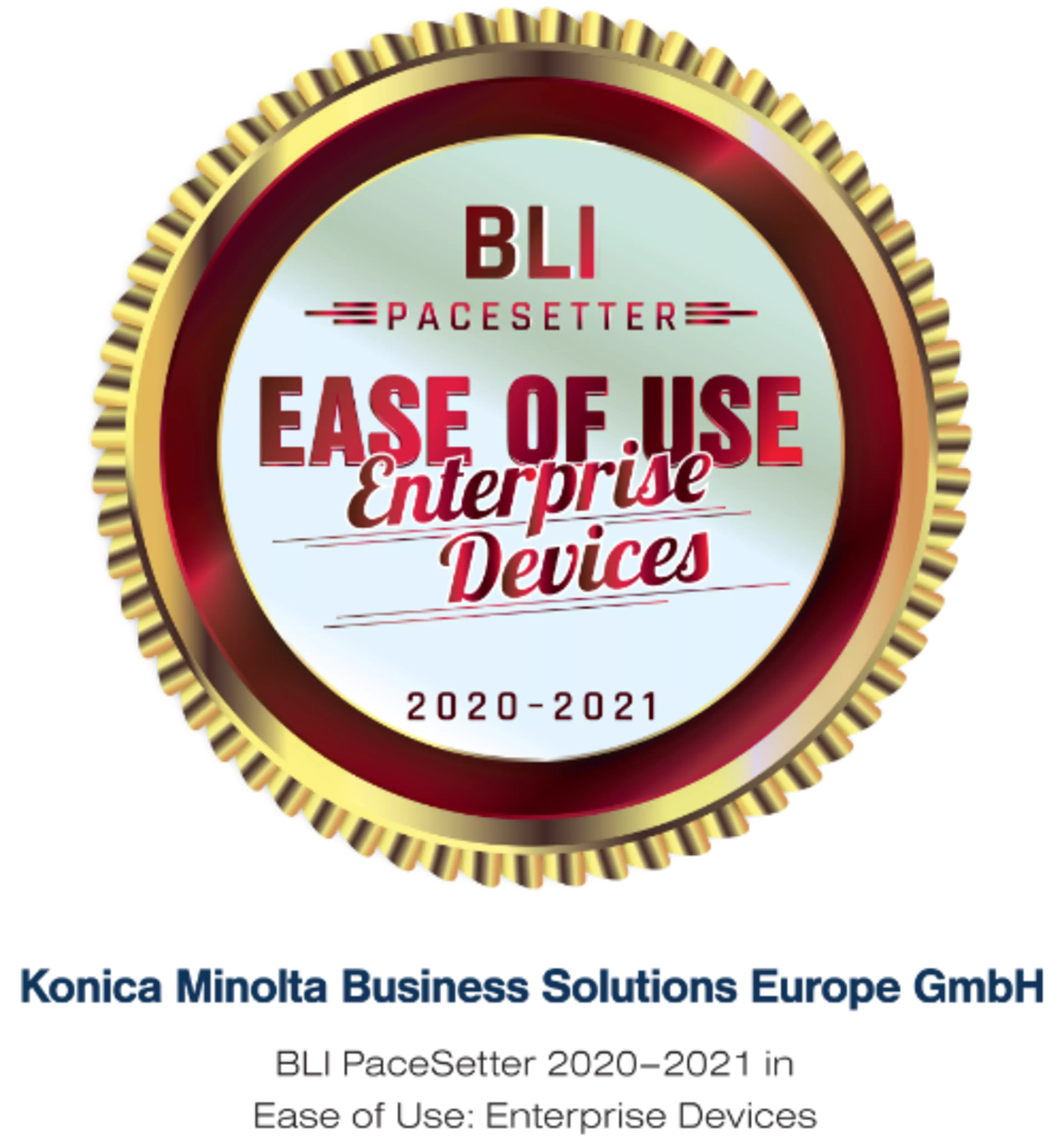 Konica Minolta receives BLI PaceSetter award for ease of use in its enterprise devices