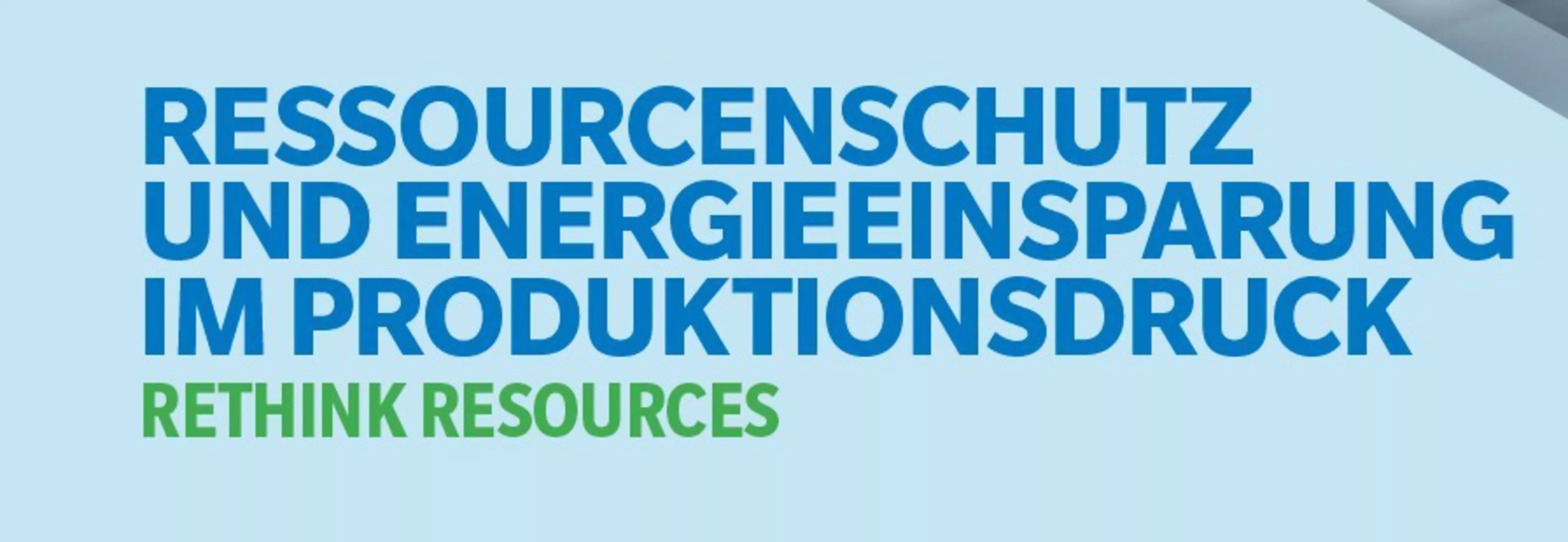 Nachhaltigkeit im Produktionsdruck