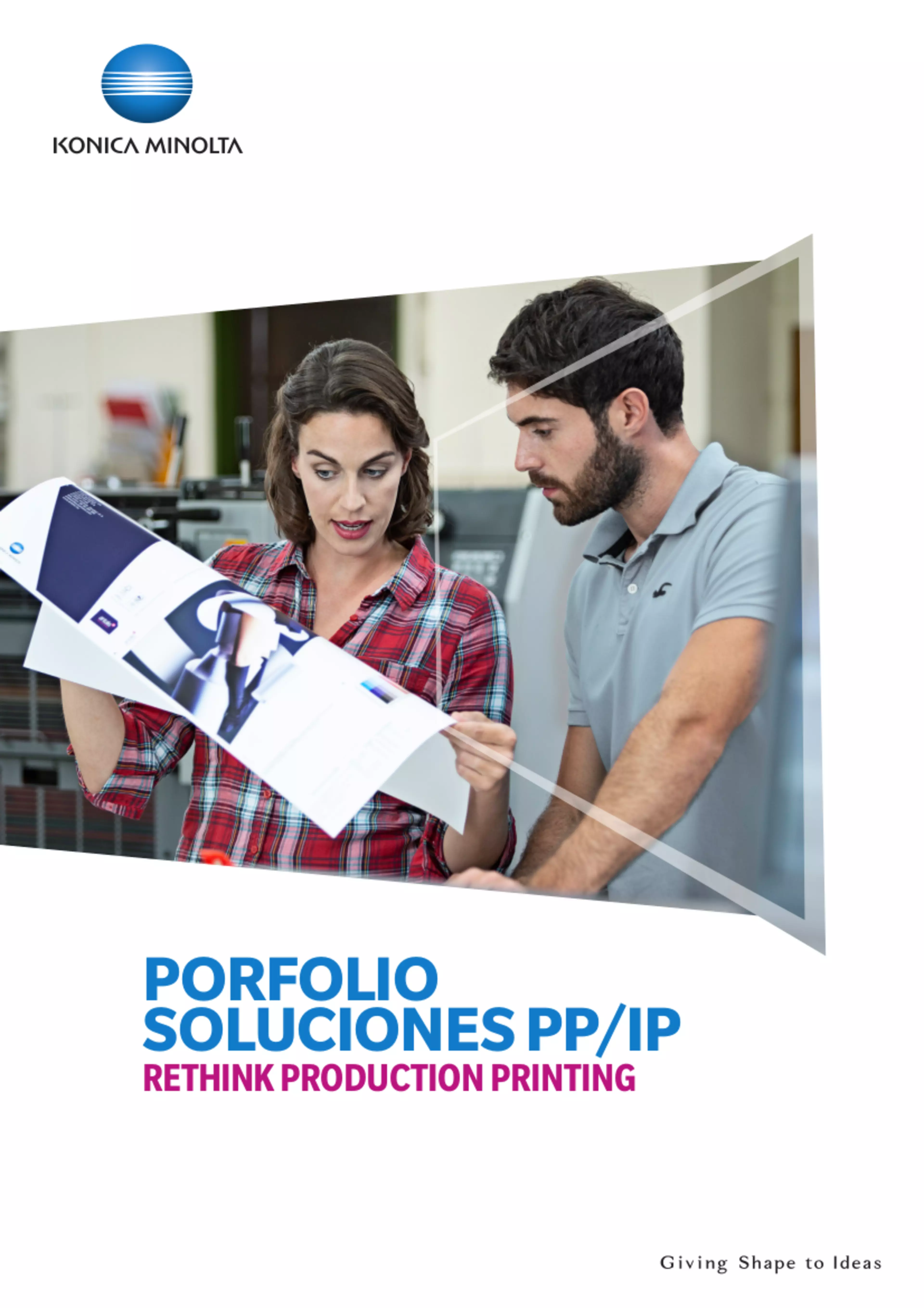 Portada: Portfolio de soluciones de impresión profesional e impresión de producción