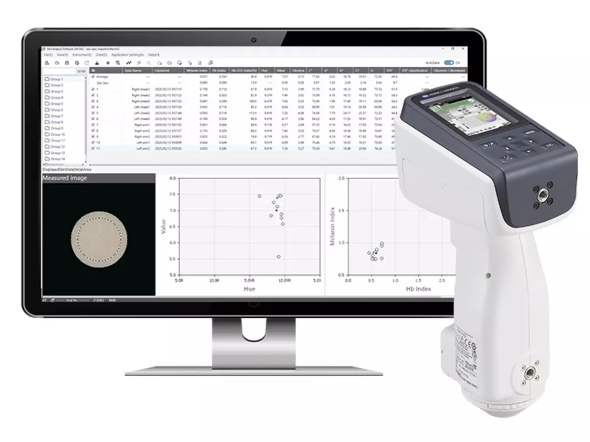 CM-SA2 Skin Analysis Software - colour measurement data for skin ...