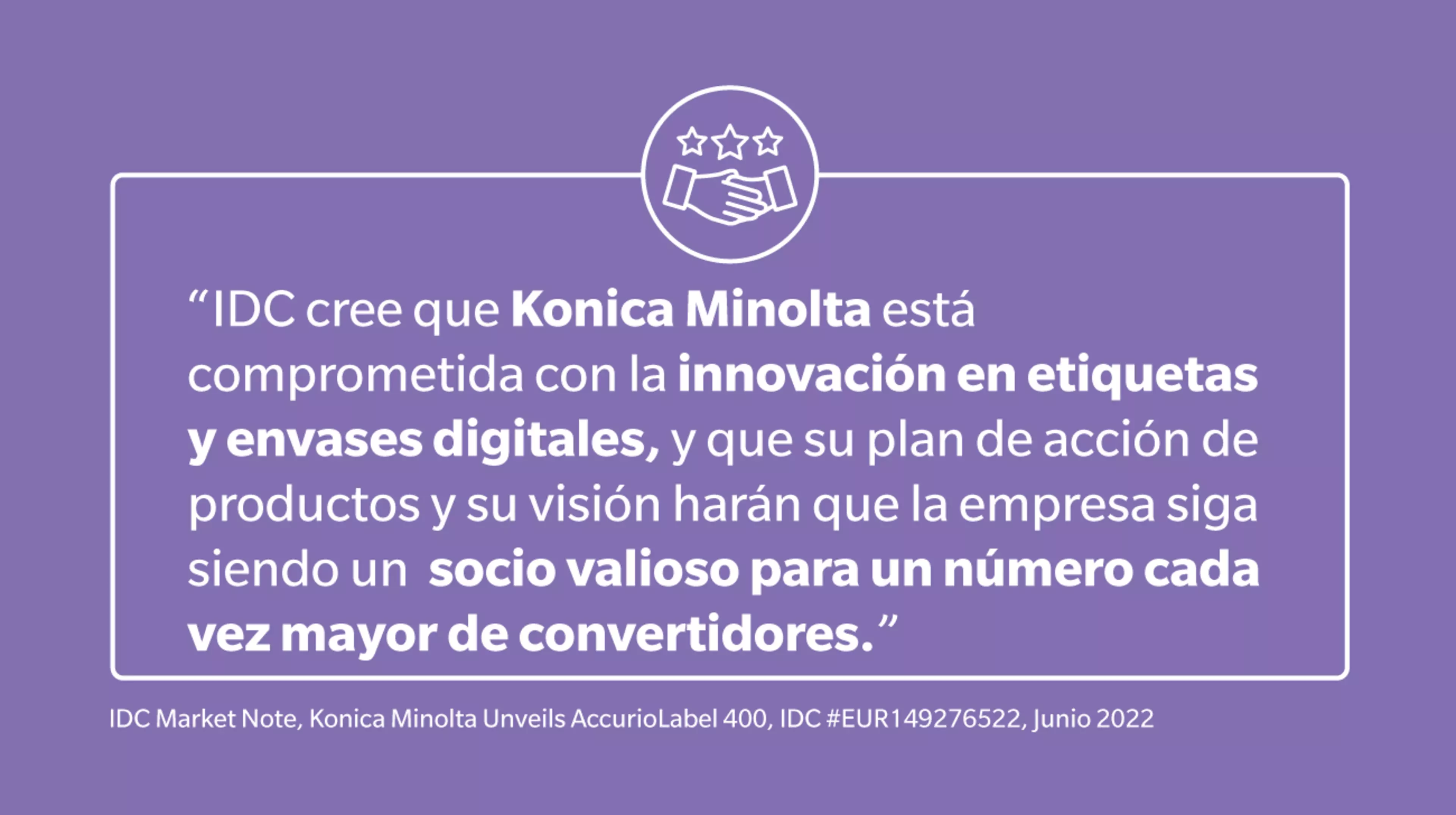 Konica Minolta, comprometida con la innovación según IDC