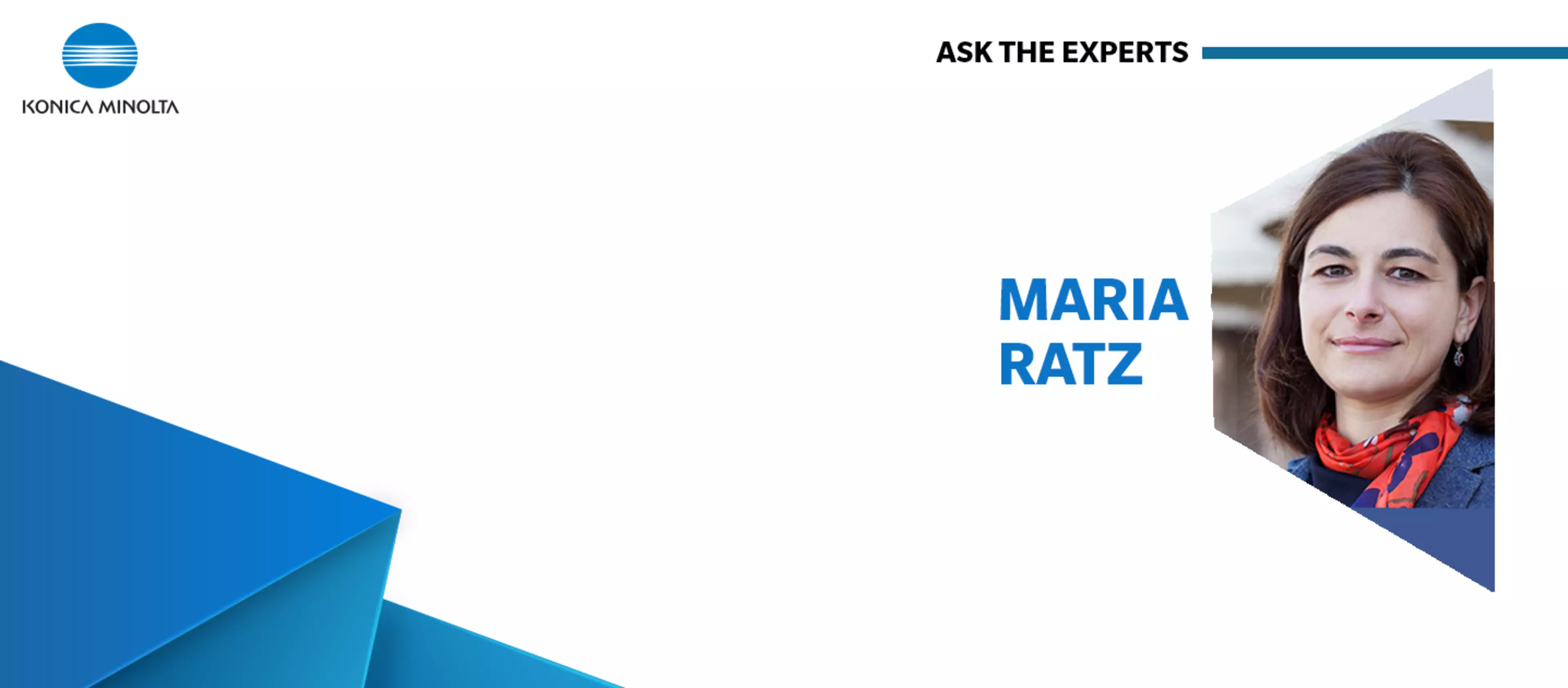 Ask the experts: Maria Ratz