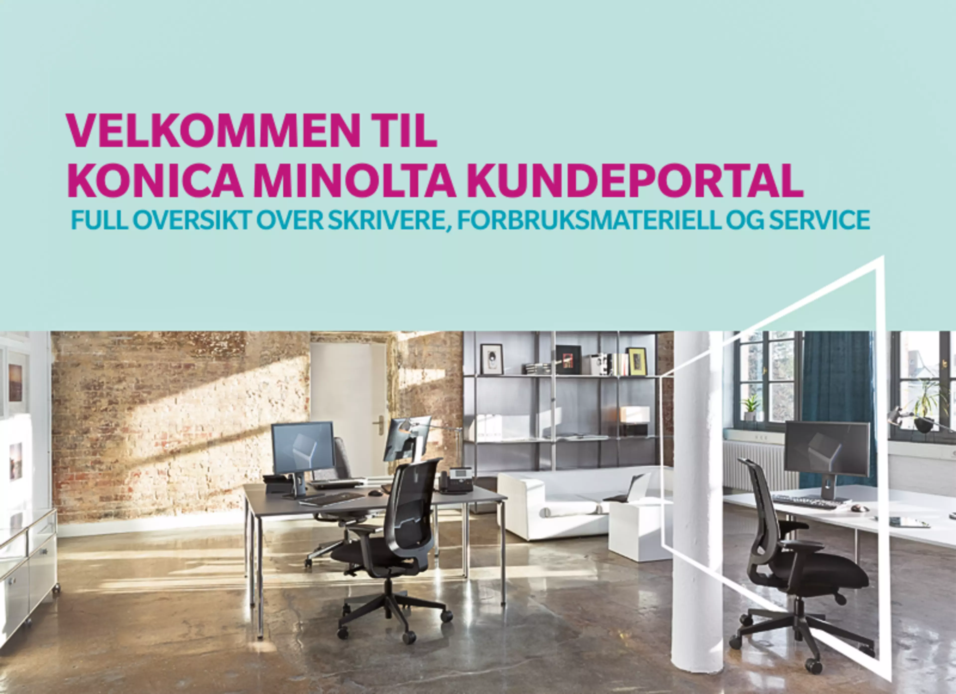 VELKOMMEN TIL KONICA MINOLTA KUNDEPORTAL - 1