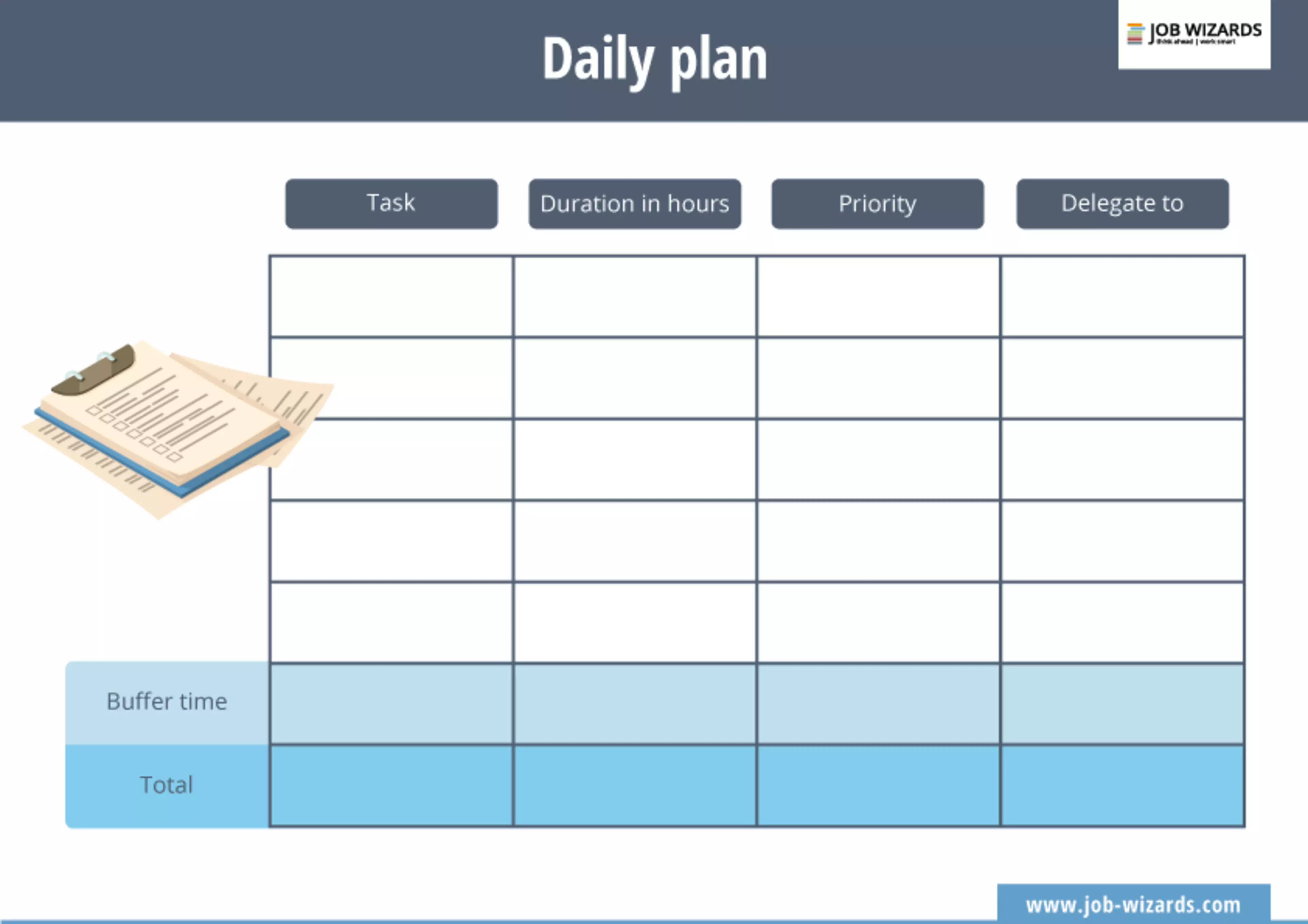 Plan diario del Método ALPEN