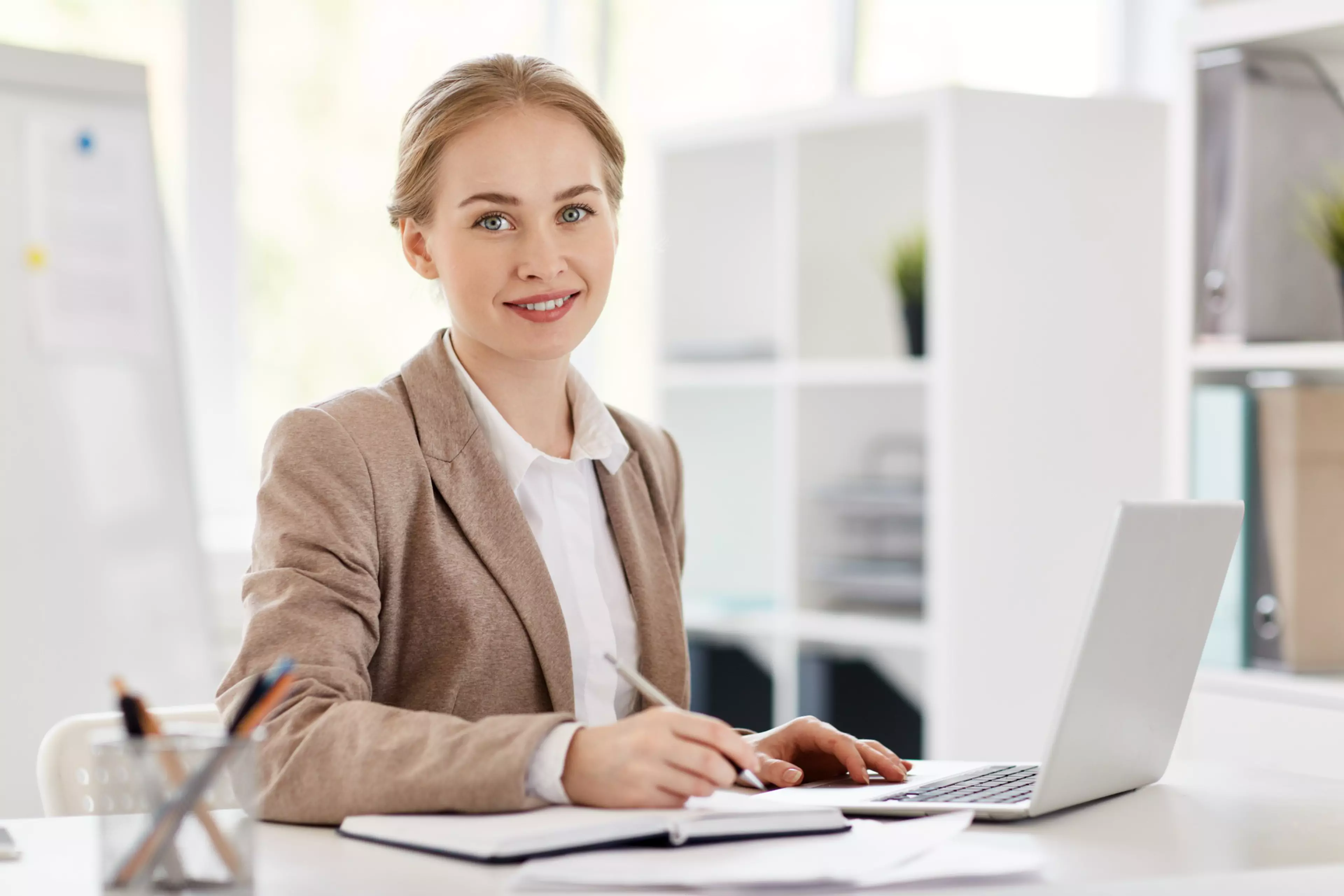 Pretty young accountant sitting by desk, planning work and browsing in the net
Accountant in office
business, woman, person, businesswoman, 1 woman, one woman, organization, young, adult, corporate, executive, expert, economist, financier, office, workplace, solve, professional, profession, salesperson, banker, manager, accountant, planning, notebook, idea, inspiration, diary, laptop, writing, note, task, analyst, happy, project, research, network, browsing