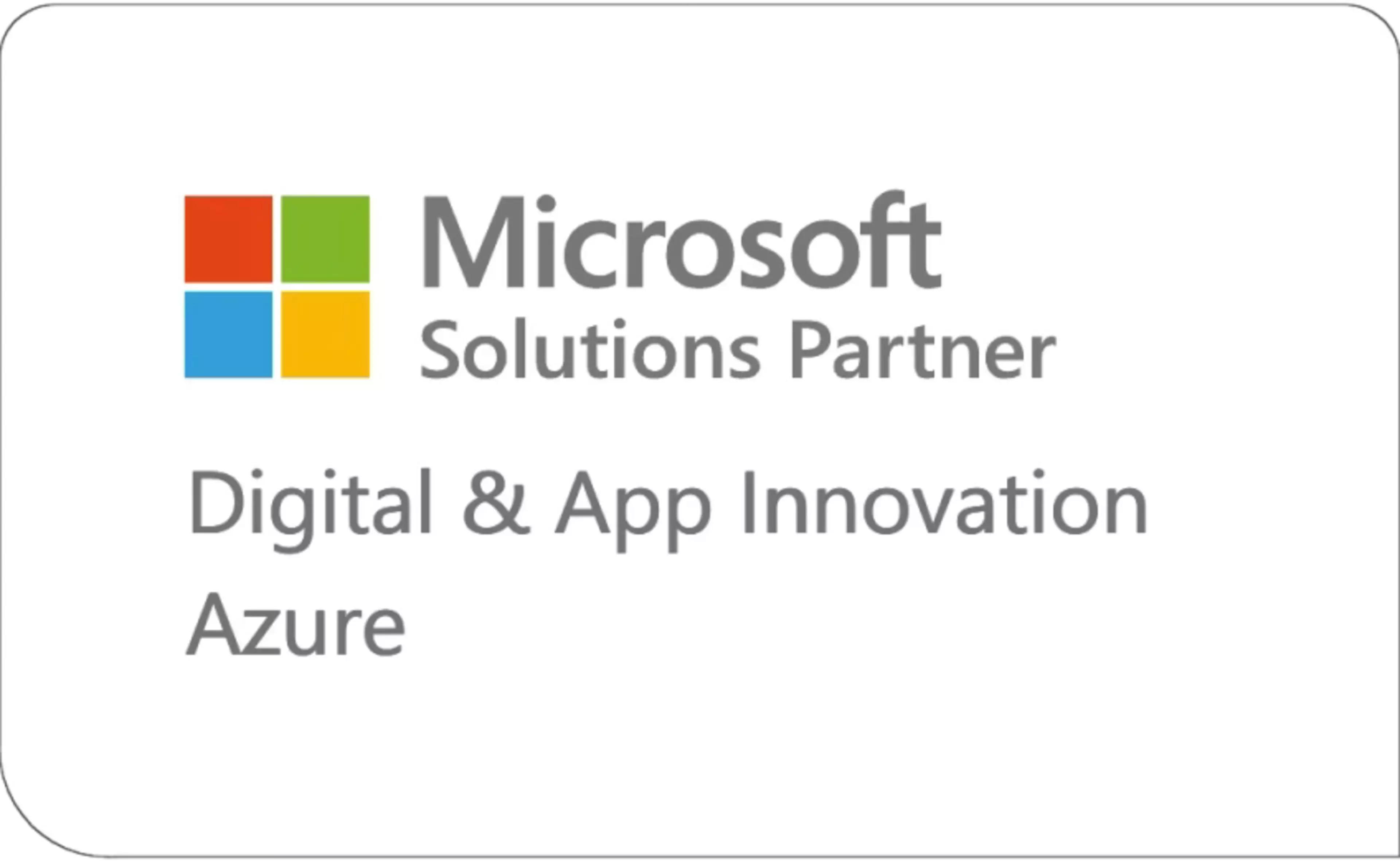 Logo Microsoft Solutions Partner s barevnými čtverci a textem „Data & AI Azure“