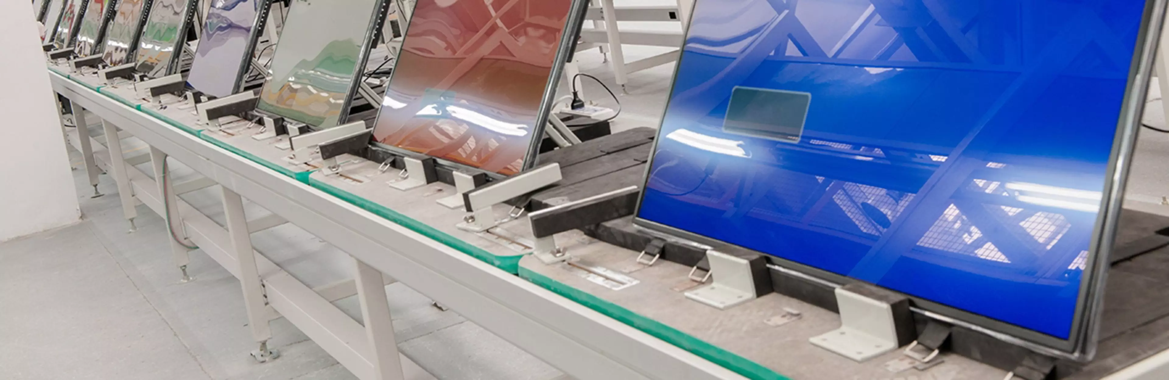 TVs in a testing environment
