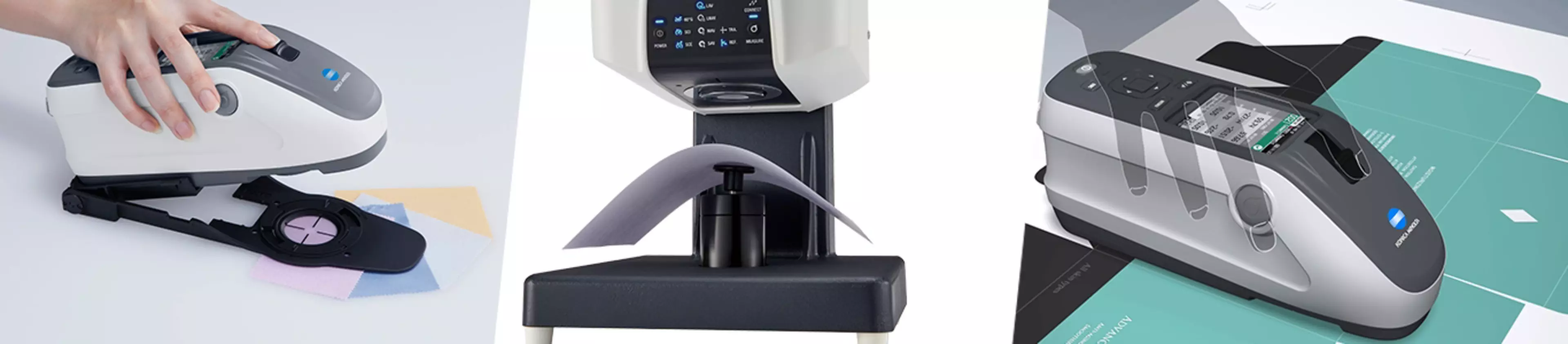 Portable and benchtop instruments measuring the colour of paper products