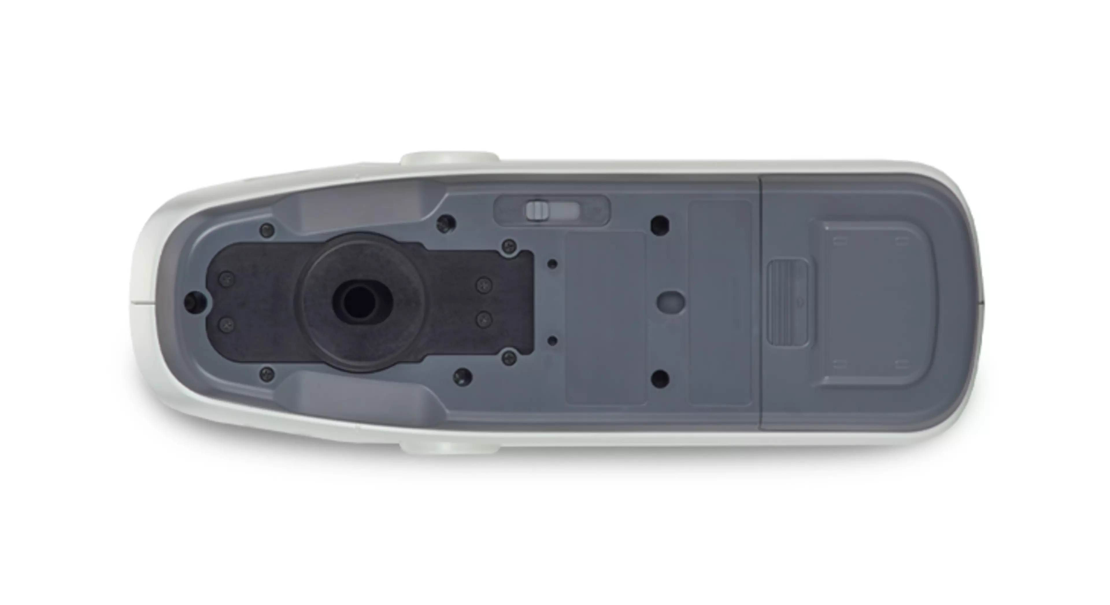 Portable spectrophotometer CM25cG with 45°c:0° geometry and true 60°GlossSensor (bottom view)