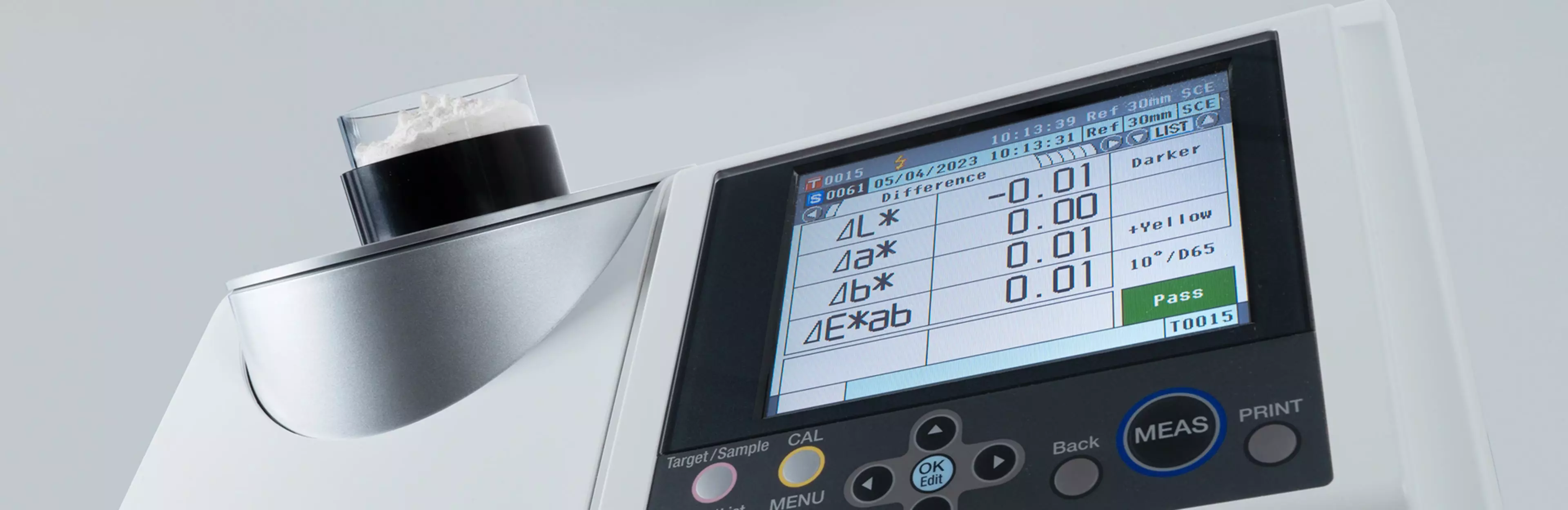 CM-5 Display with Colour difference info