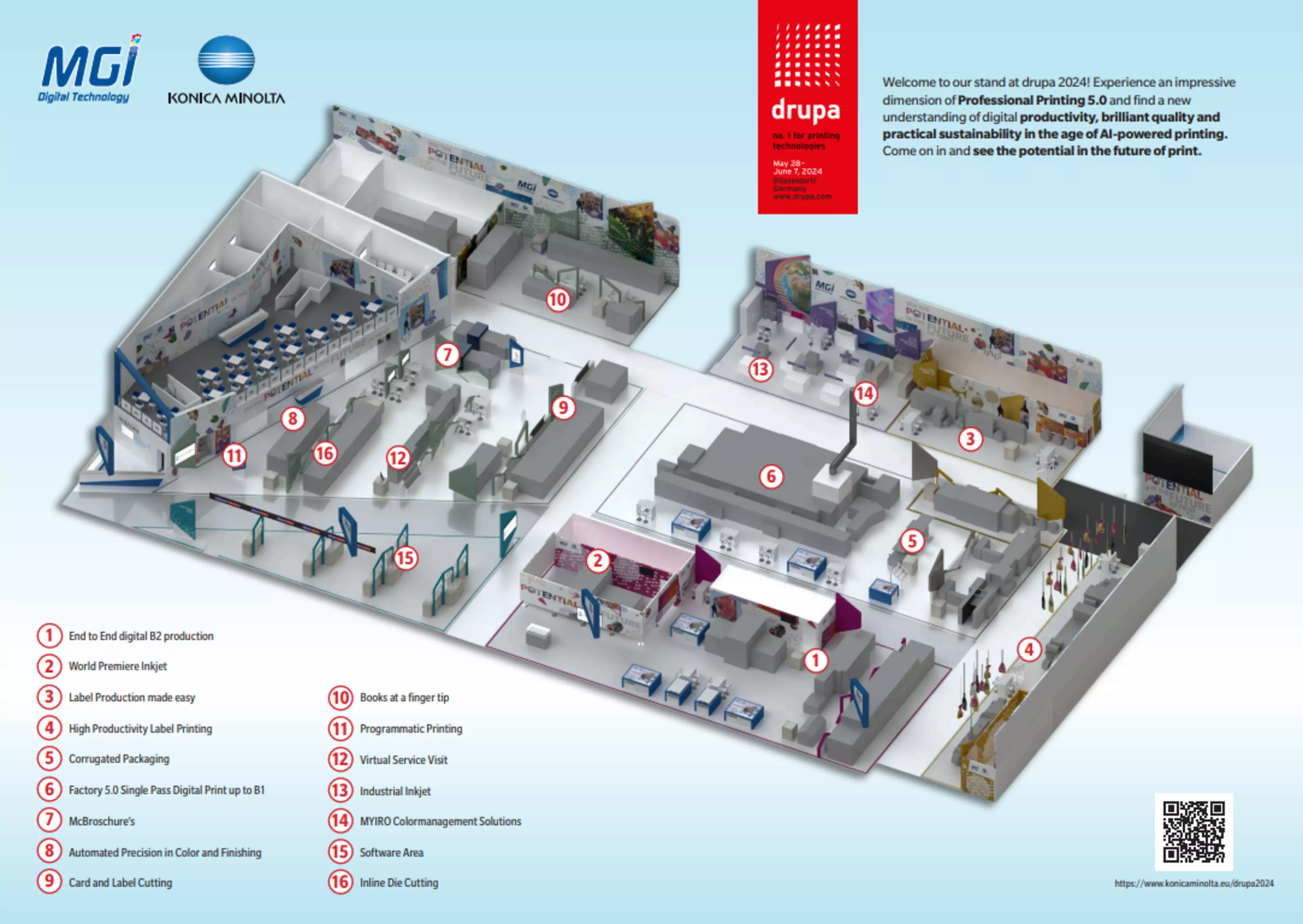 Overview drupa stand                                                                            Download here