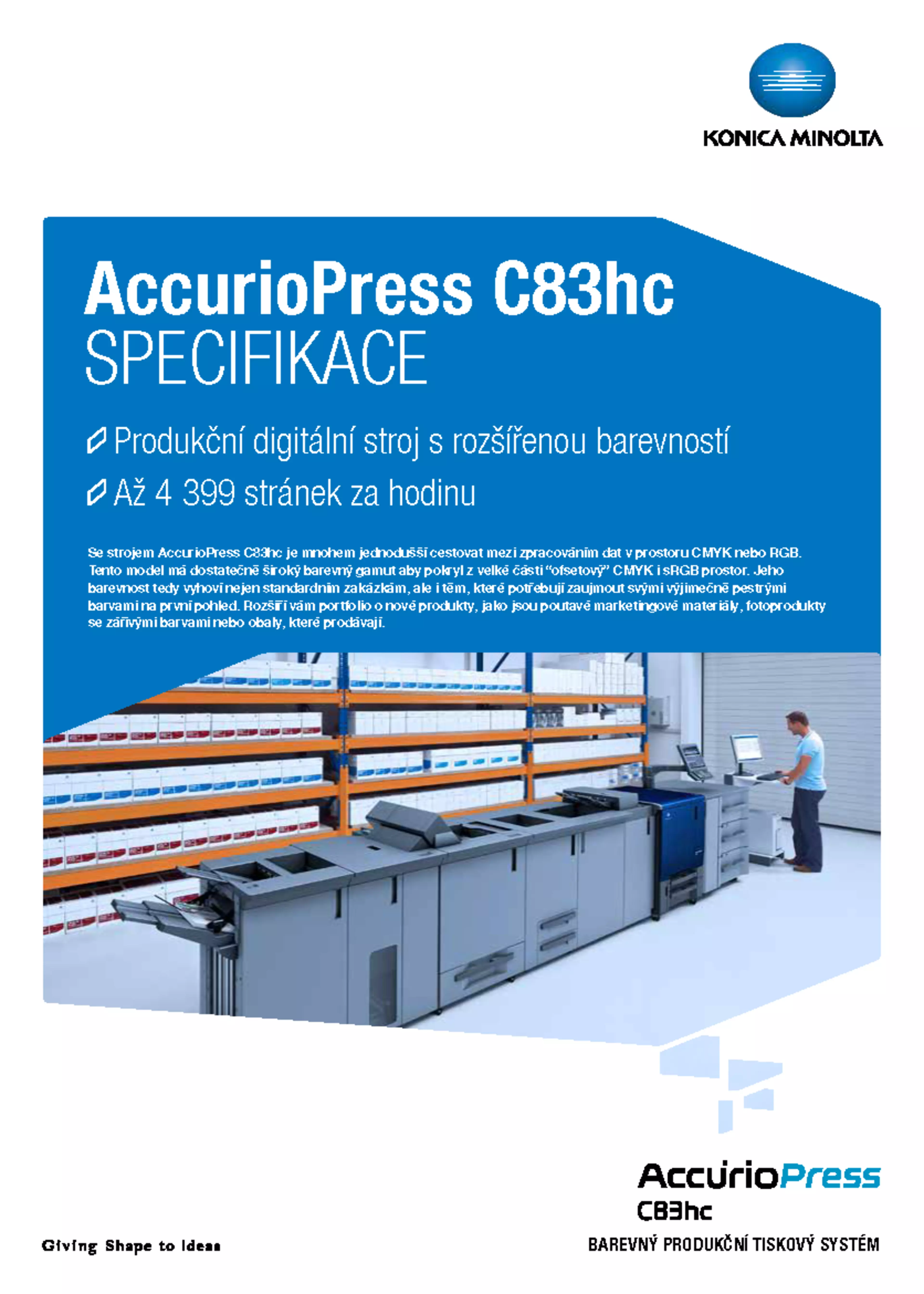 AccurioPress C83hc prospekt