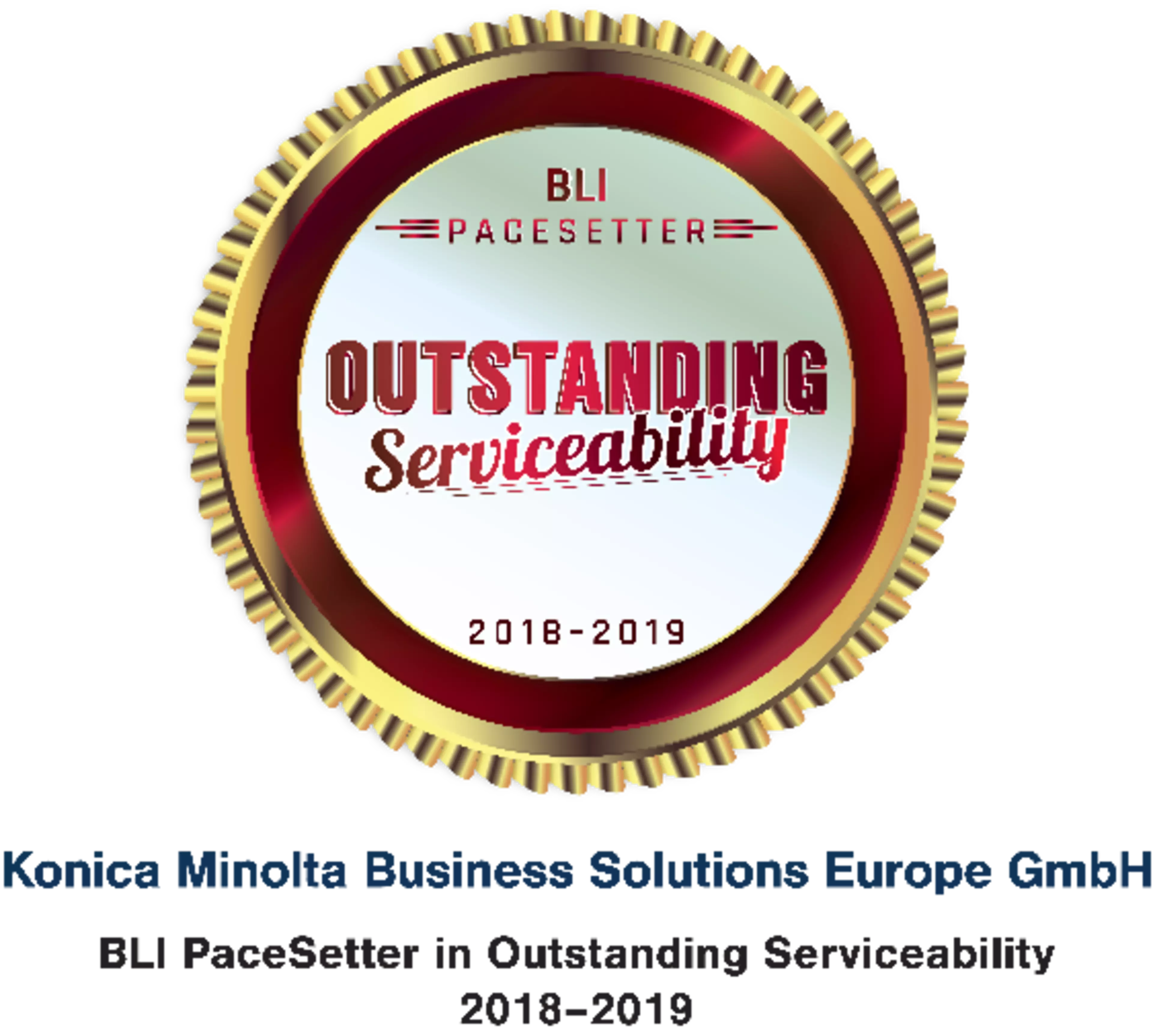 Galardón BLI Pacesetter Outstanding Serviceability 2018-2019