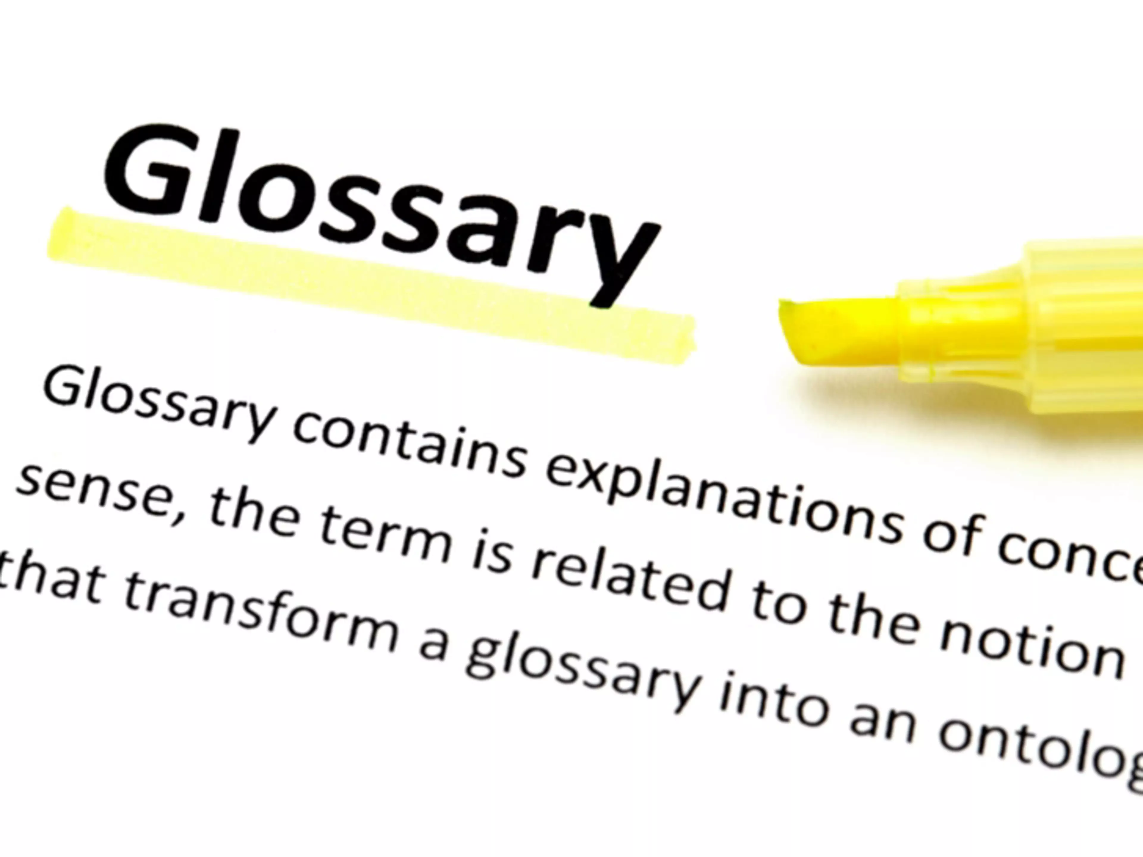 Glossary