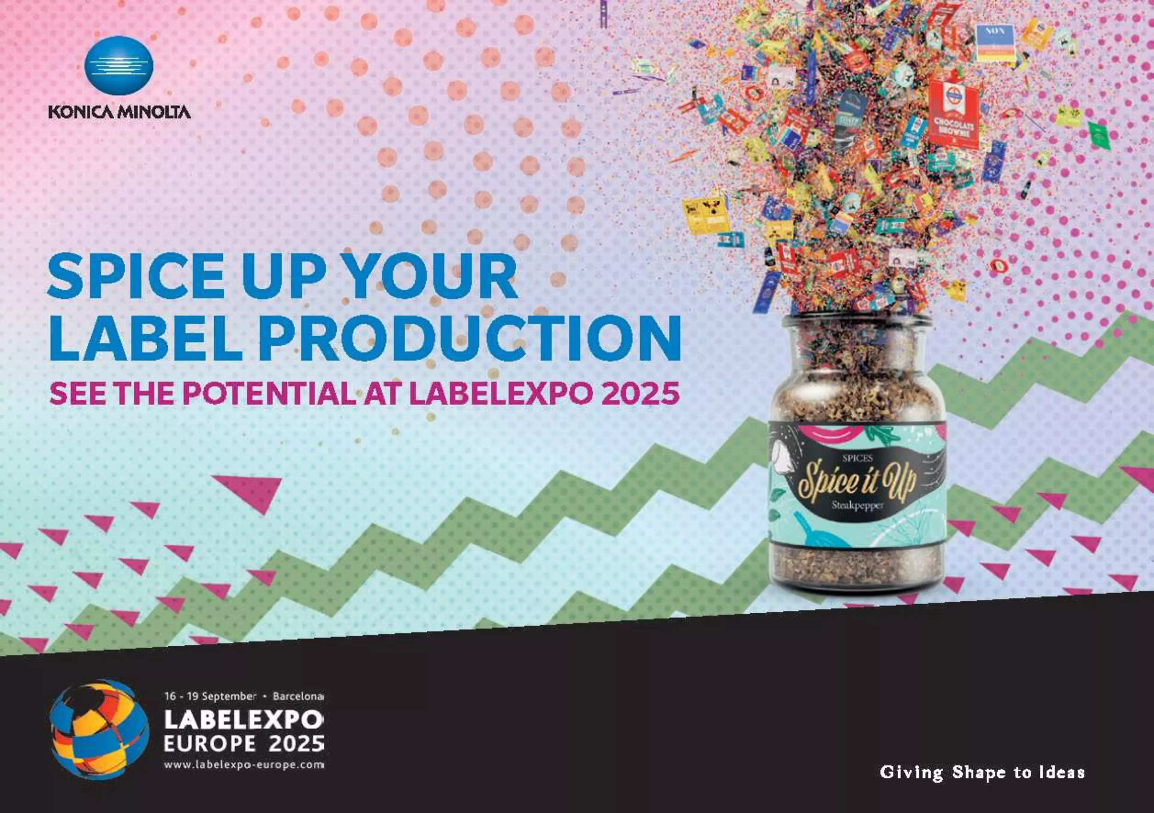 Konica Minolta ya “calienta motores” para Labelexpo 2025 