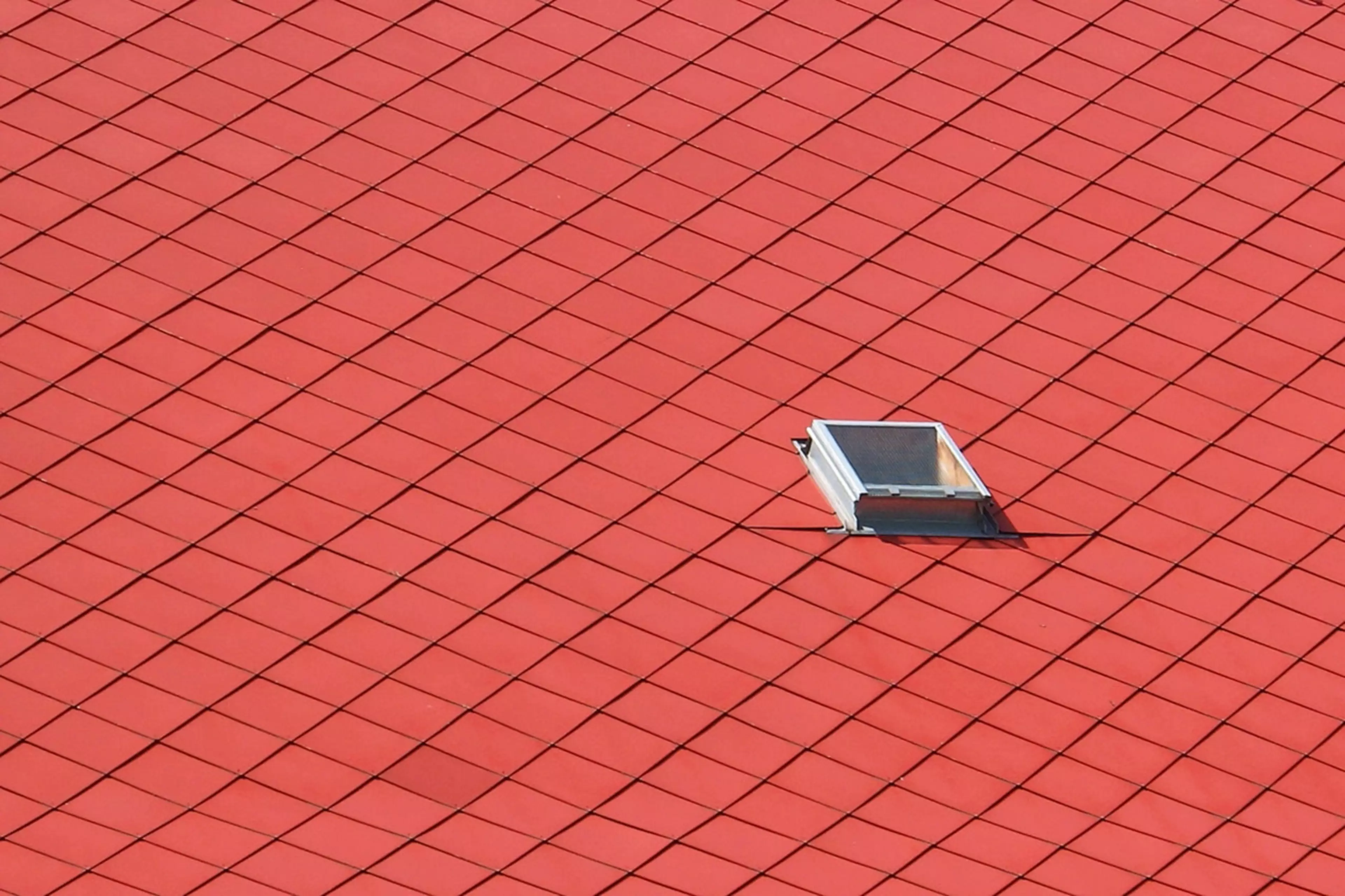 Red roof tiles
