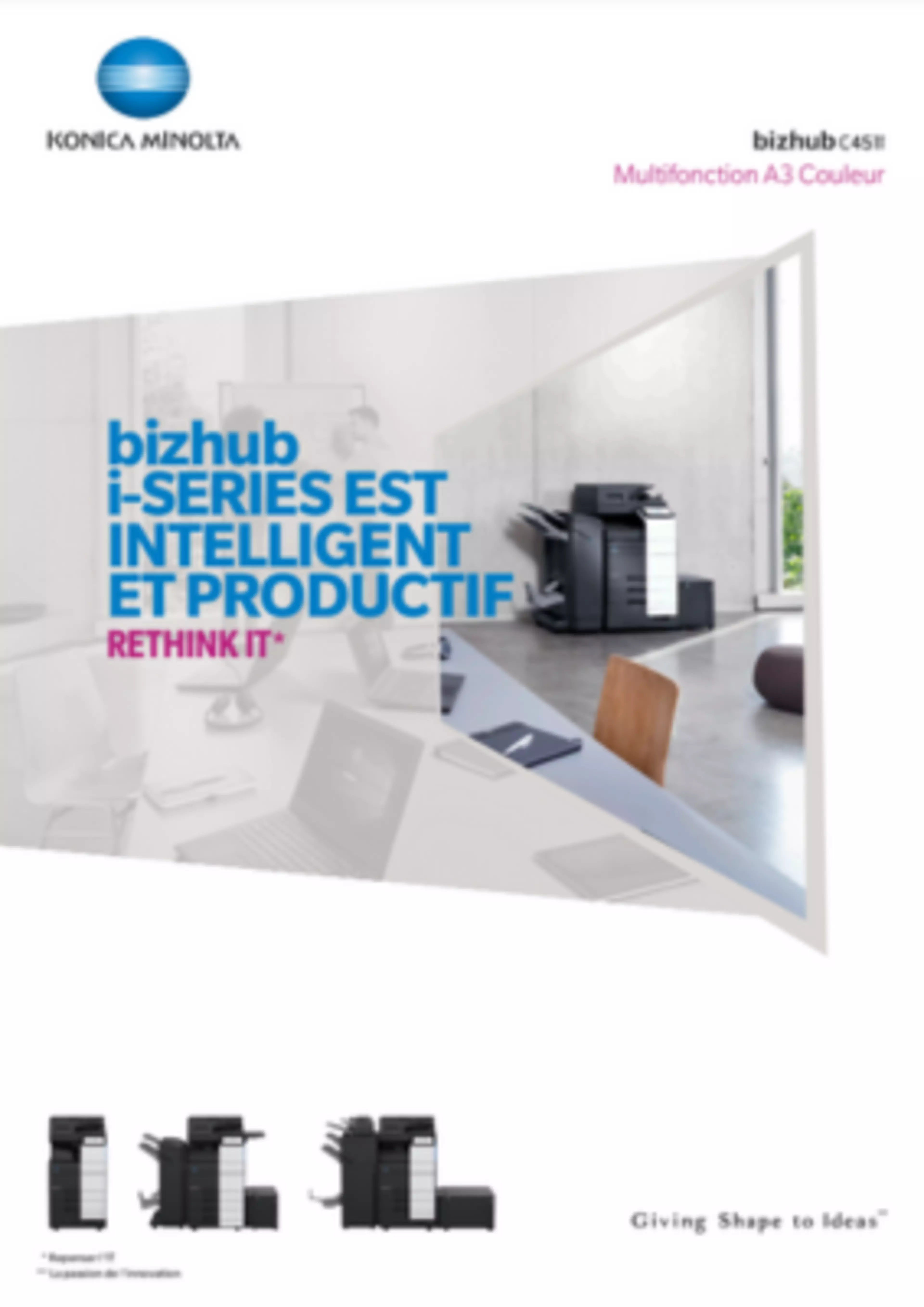 Gardez toutes les informations du bizhub C451i à portée de main