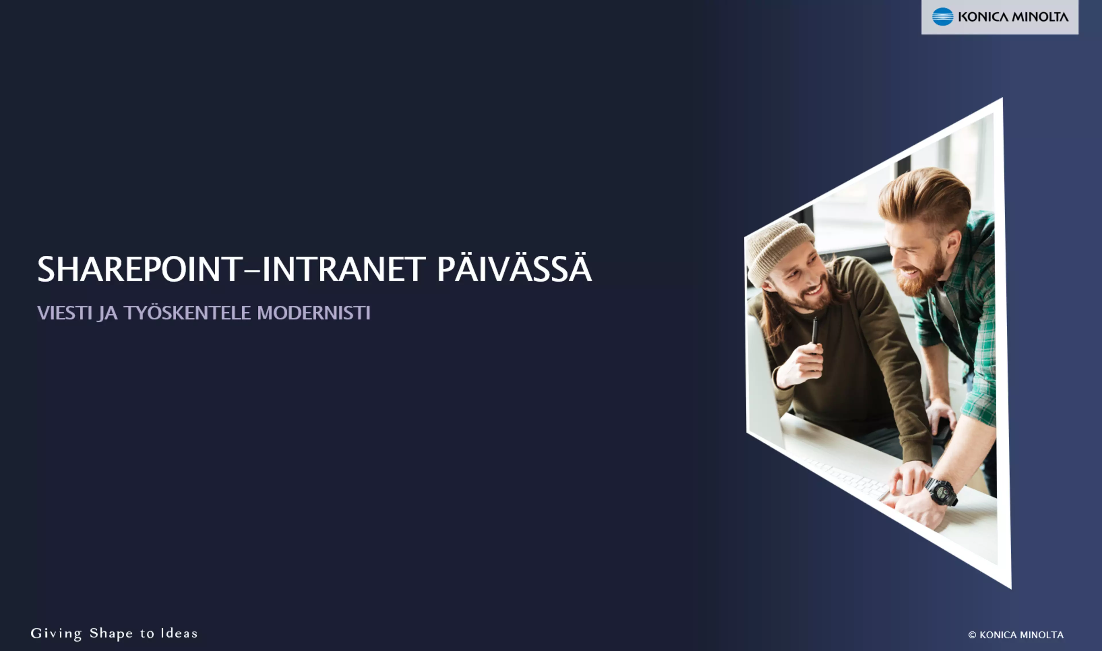 SharePoint-intranet päivässä -työpajan sisältö ja aikataulu