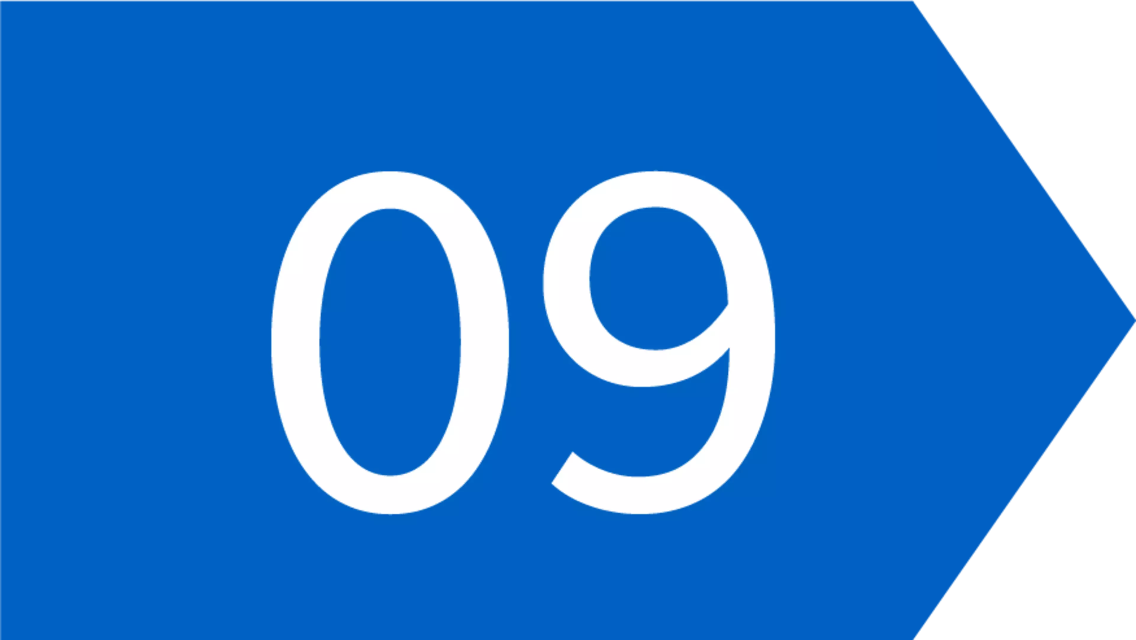 Nummerierter Pfeil