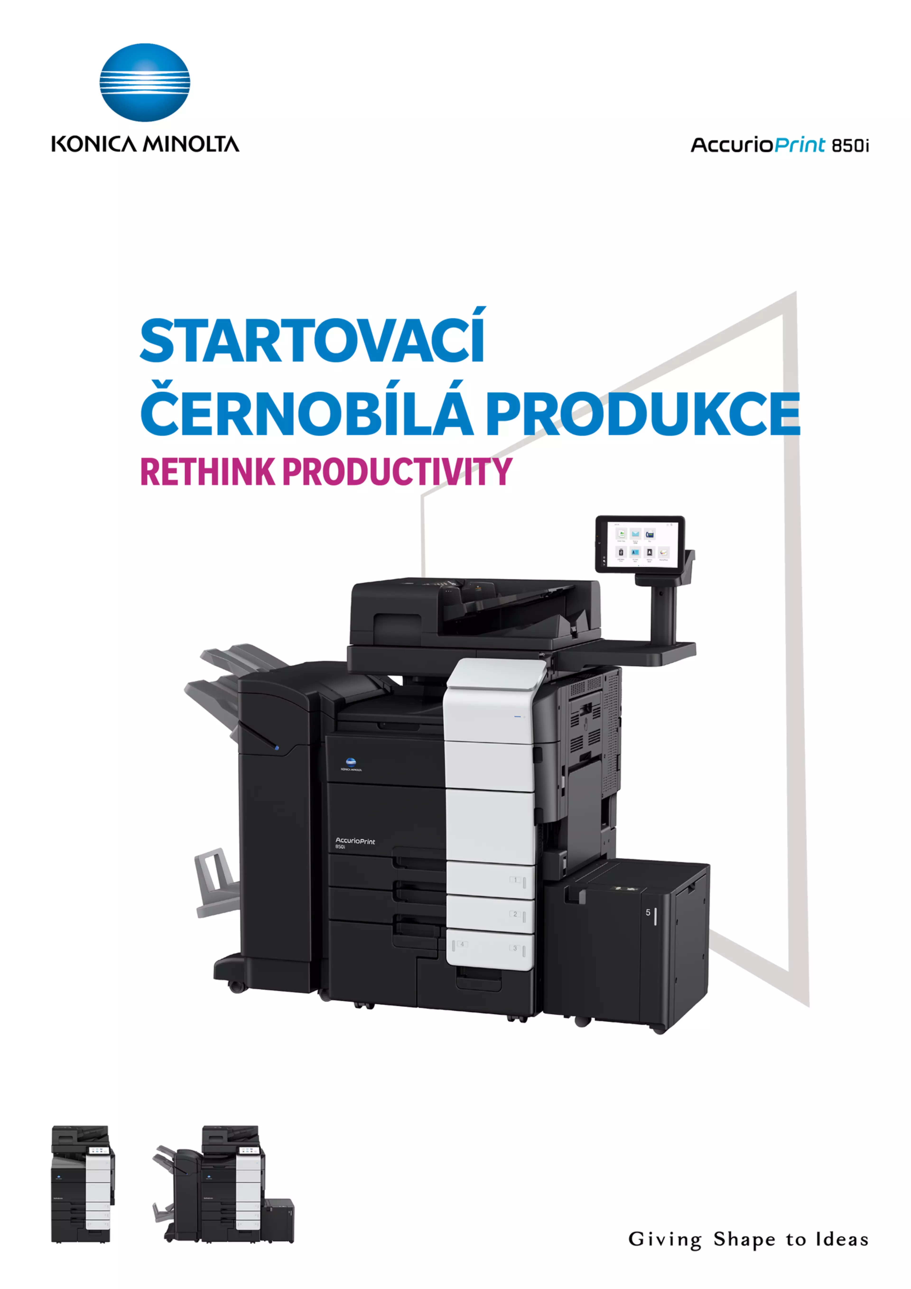Pořiďte si nyní prospekt o produktu AccurioPrint 850i, abyste měli všechny informace po ruce.