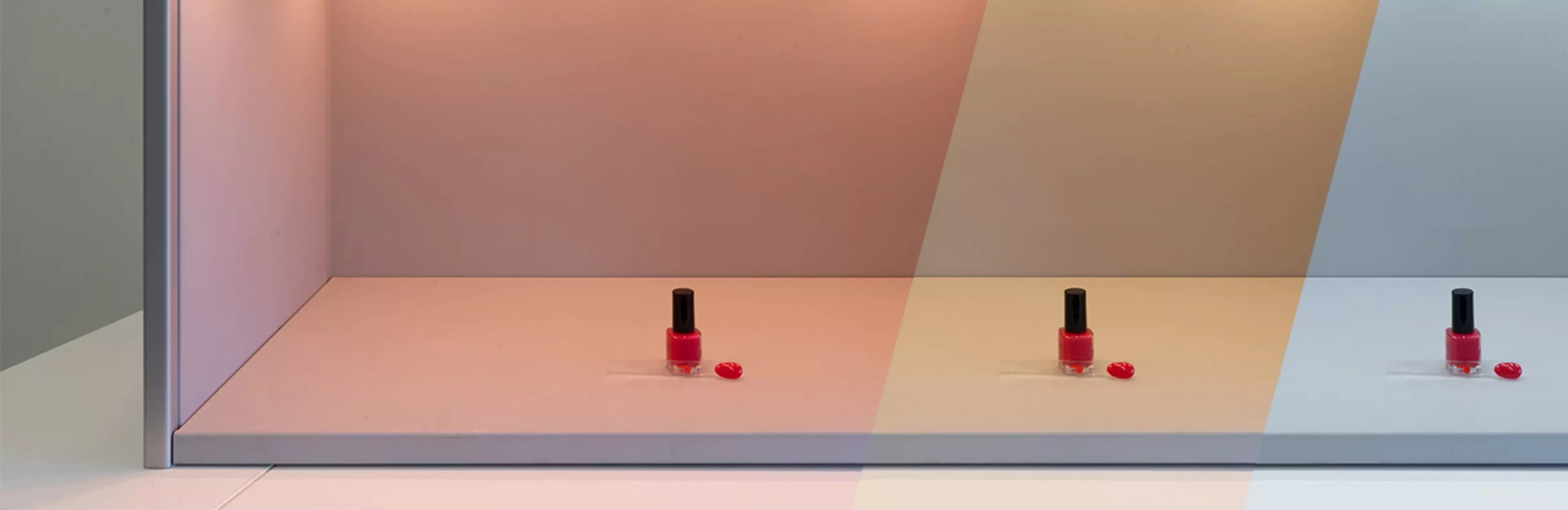 Lipstick under different illuminants