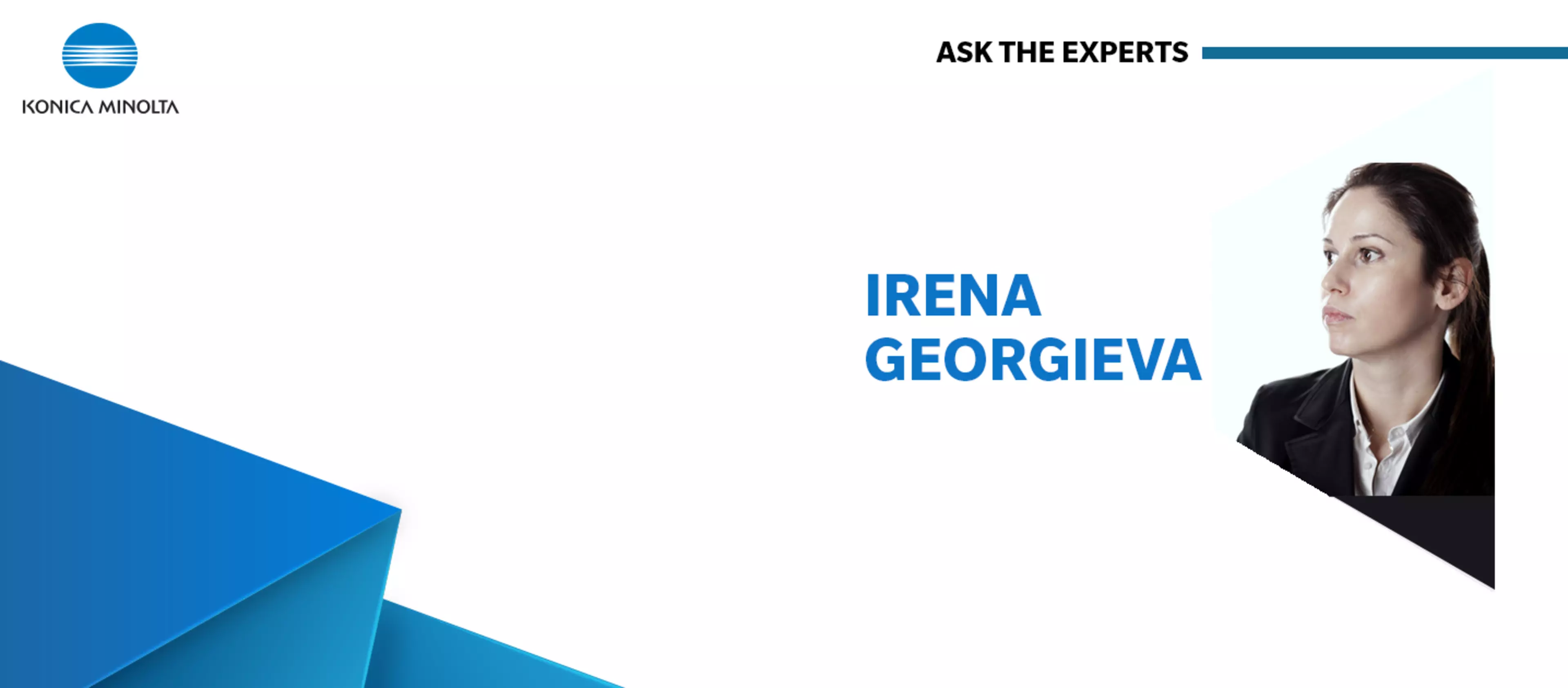 Ask the experts: Ирена Георгива